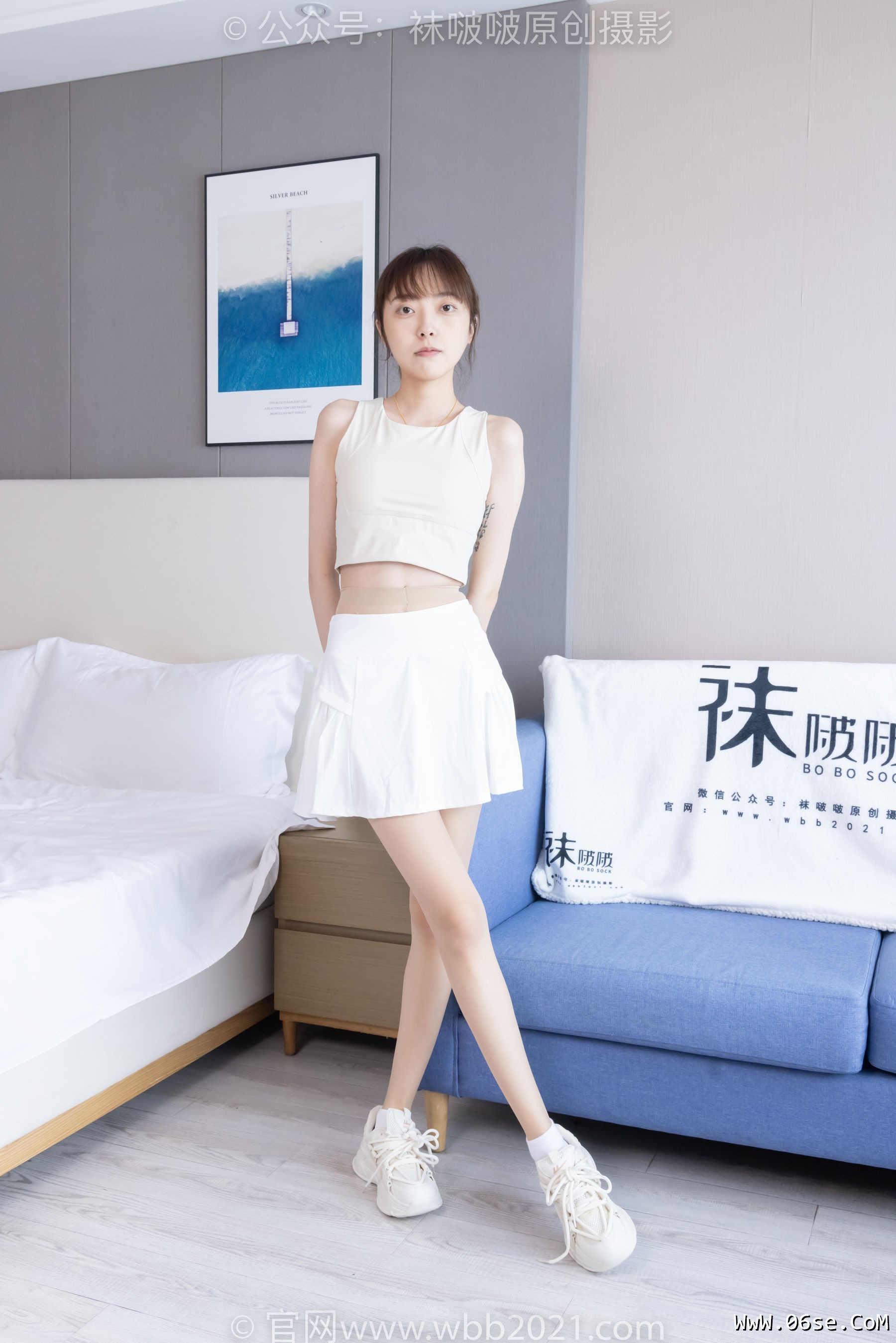 图片[53]-BoBoSocks袜啵啵 No.424 稚予 -运动鞋、白棉袜、肉丝、腰丝[140P]-六色网