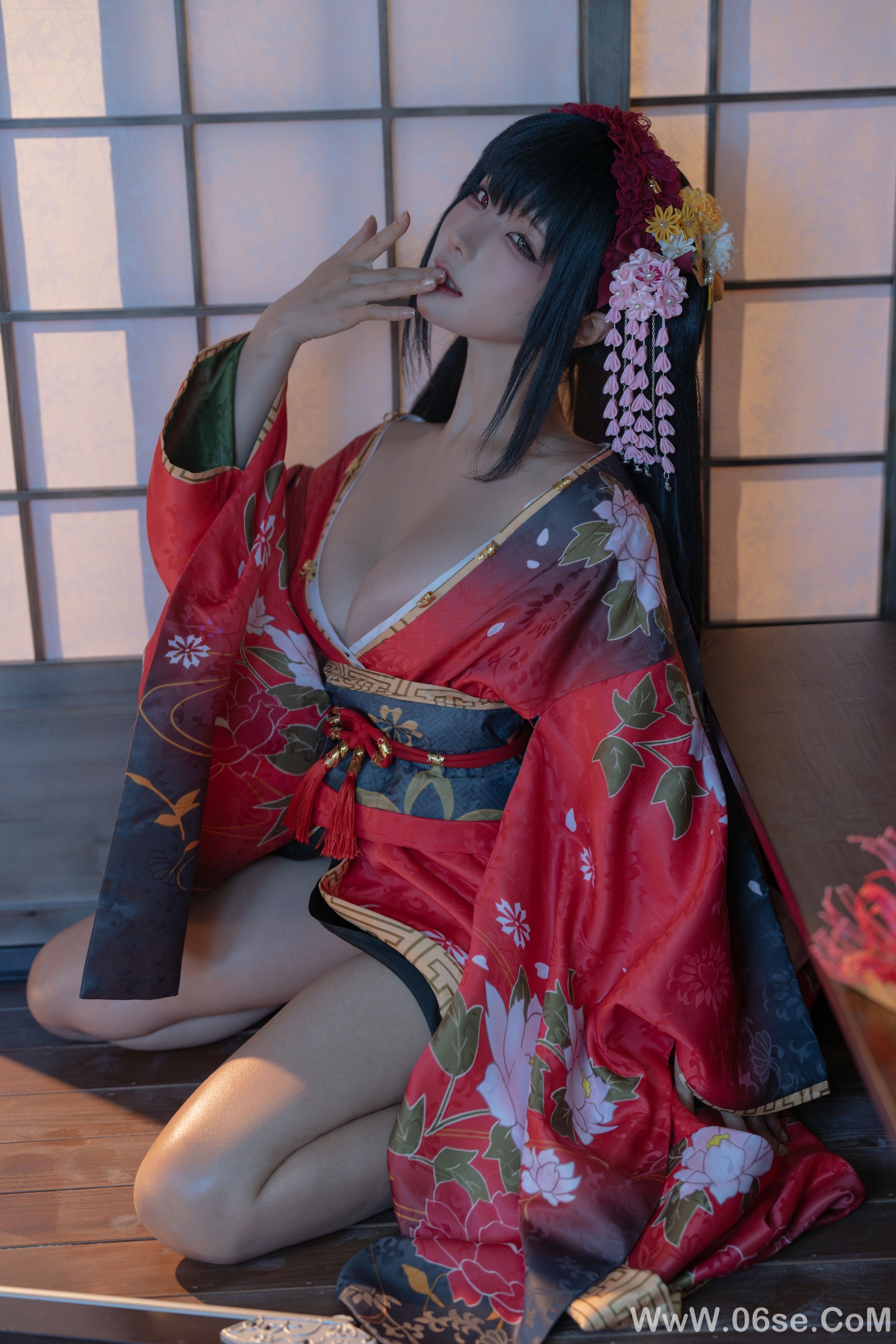 图片[9]-动漫博主蠢沫沫 – 狂三和服[147P]-六色网
