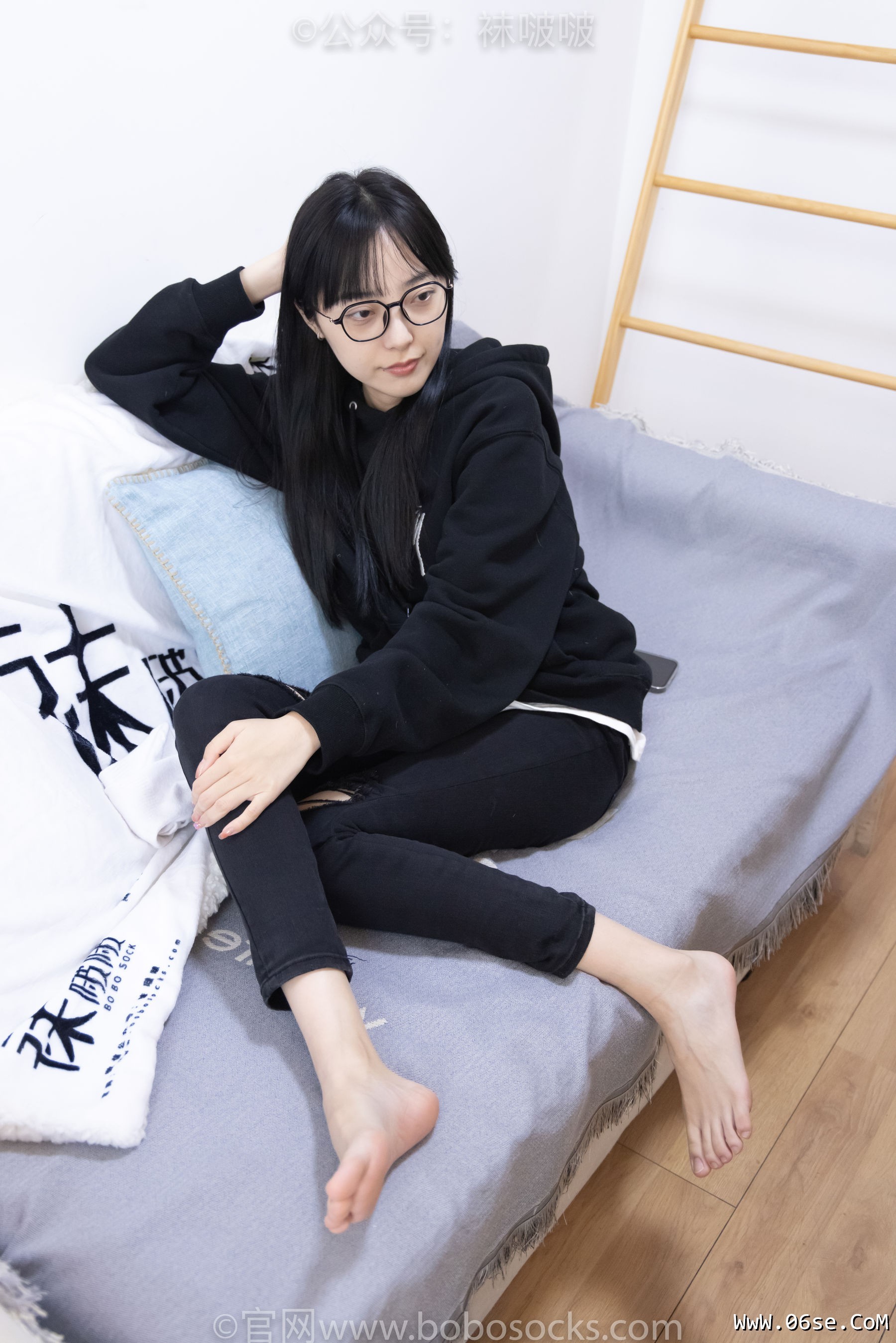 图片[136]-BoBoSocks袜啵啵 No.061 稚予-短靴、白棉袜、裸足[145P]-六色网