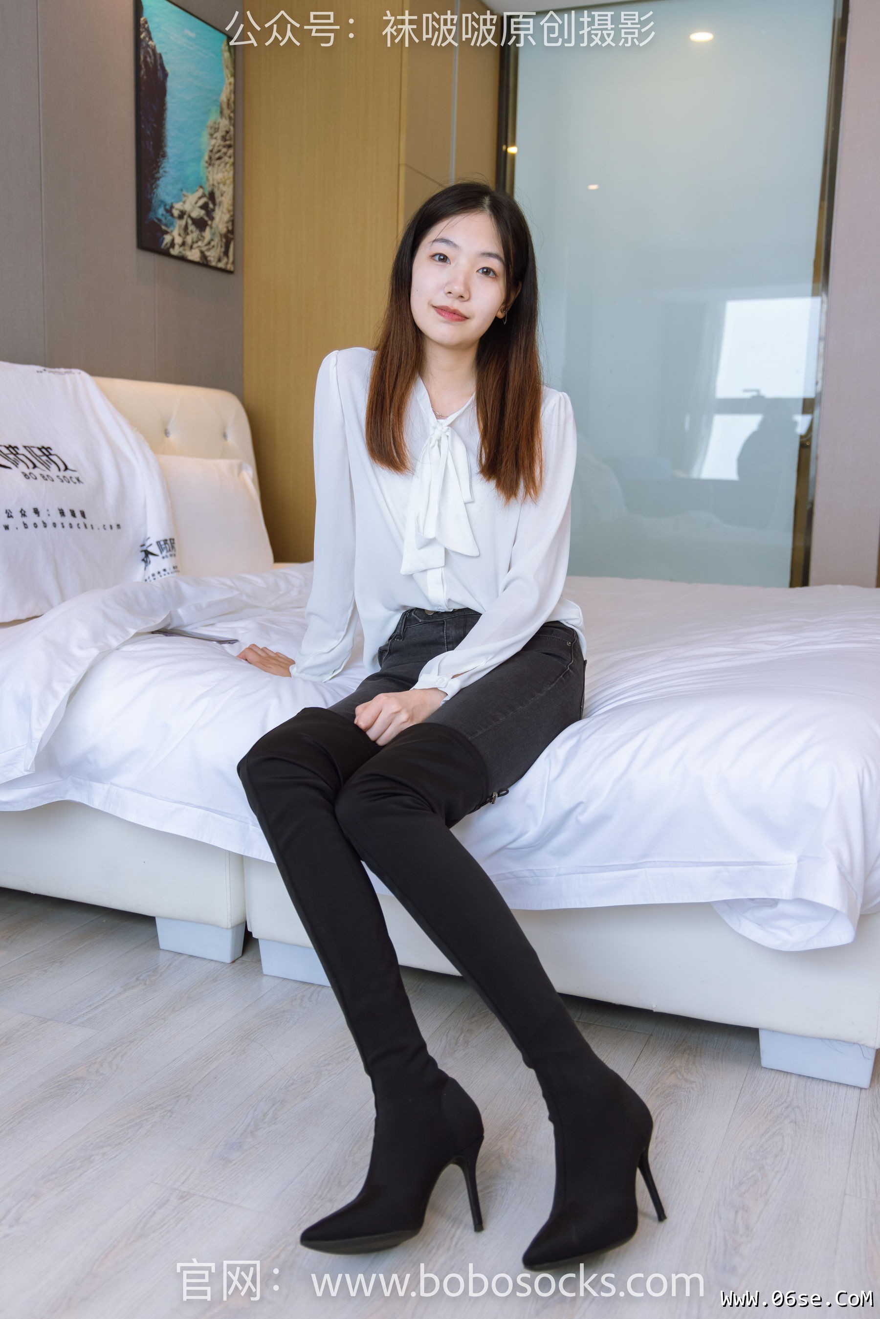 图片[93]-BoBoSocks袜啵啵 No.158 小甜豆-高跟长靴、白棉袜、裸足[136P]-六色网