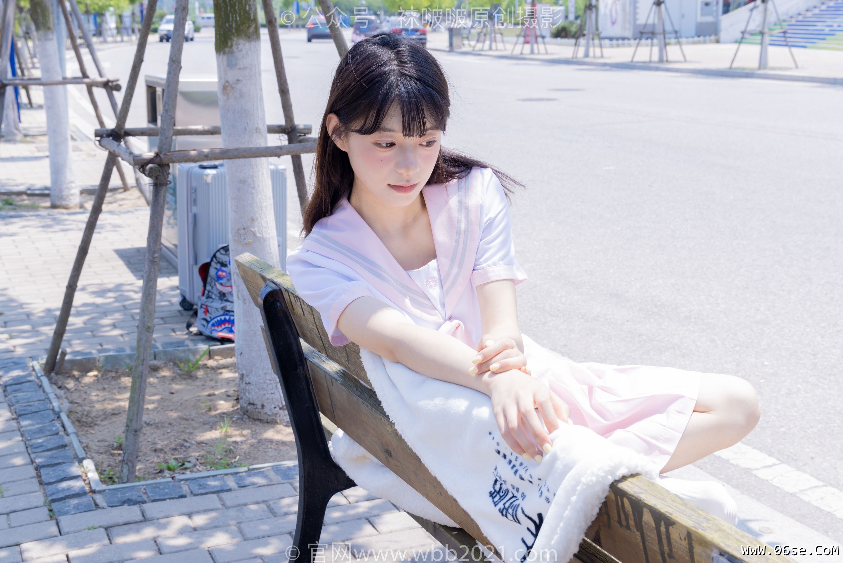 图片[32]-BoBoSocks袜啵啵 No.399 糯米 -皮鞋、白棉袜、jk制服[145P]-六色网
