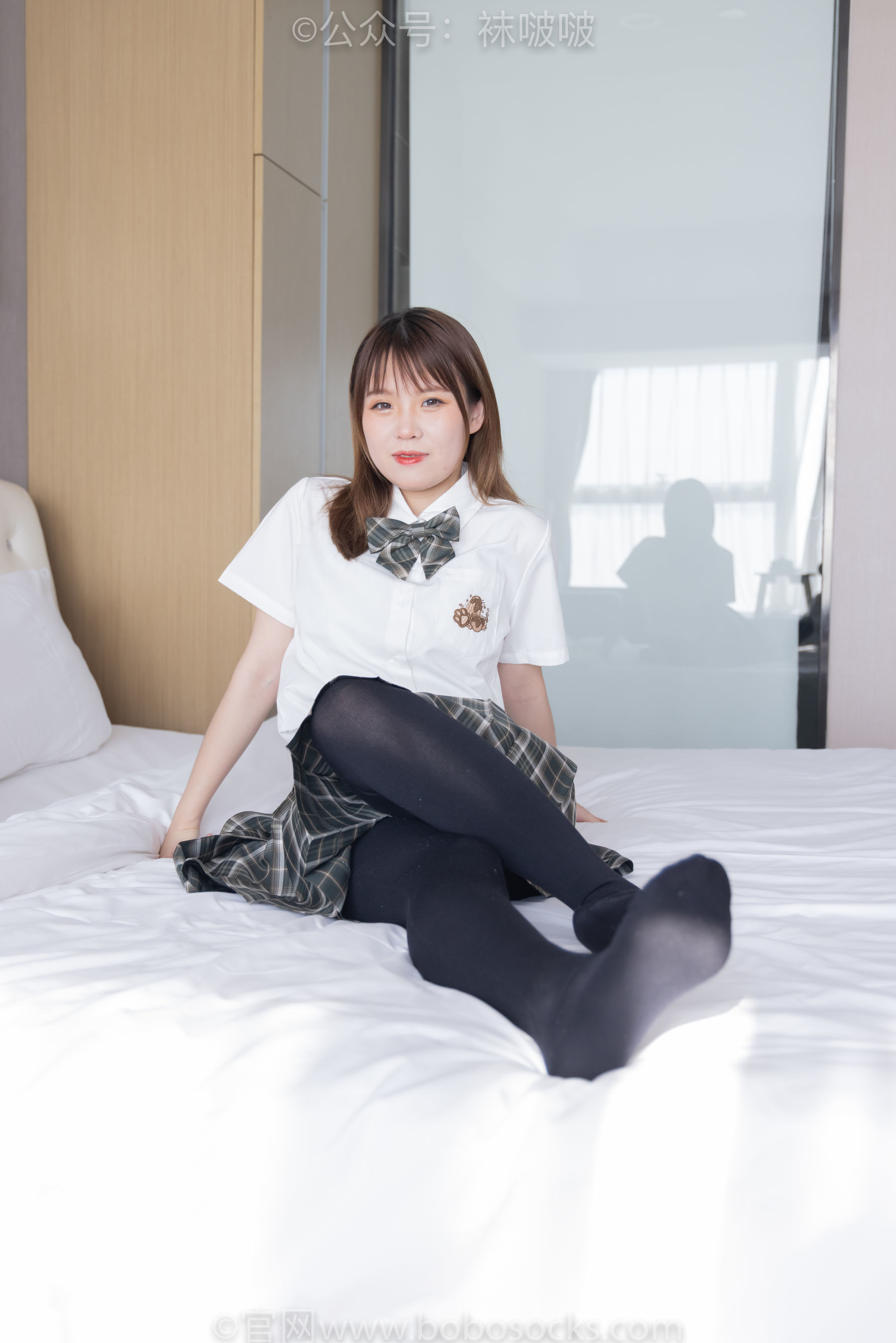 图片[82]-BoBoSocks袜啵啵 No.056 朵朵-JK制服、皮鞋、厚黑丝[135P]-六色网