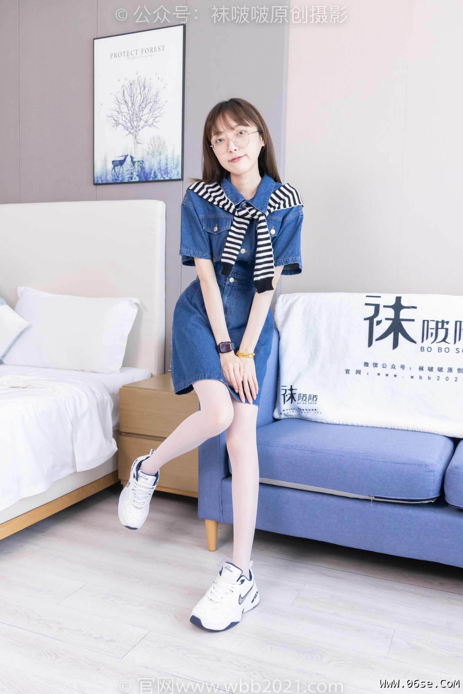 图片[63]-BoBoSocks袜啵啵 No.435 稚予 -板鞋、运动鞋、白丝、肉丝[150P]-六色网