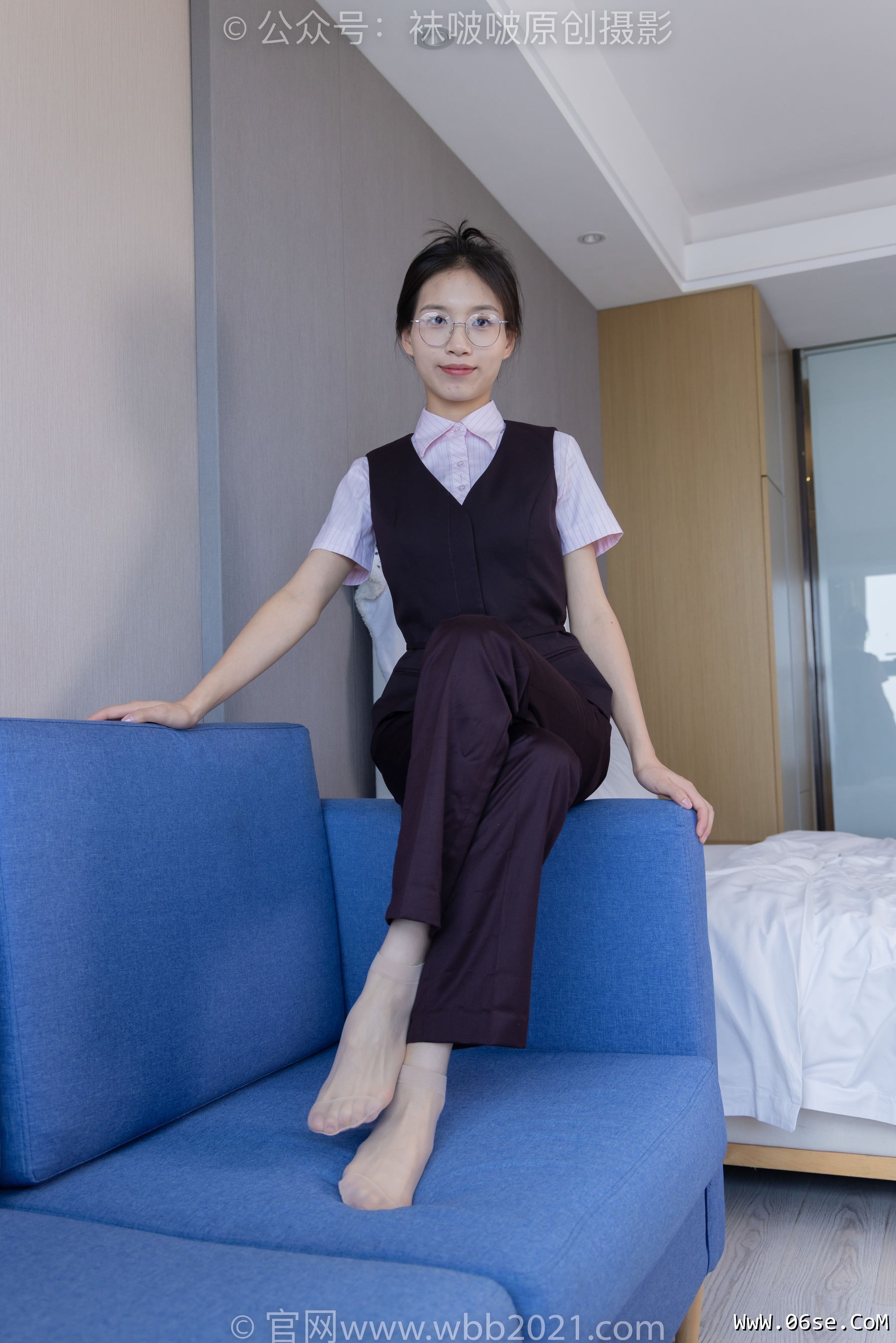 图片[97]-BoBoSocks袜啵啵 No.271 芝士 -平底鞋、短肉丝、银行制服[146P]-六色网