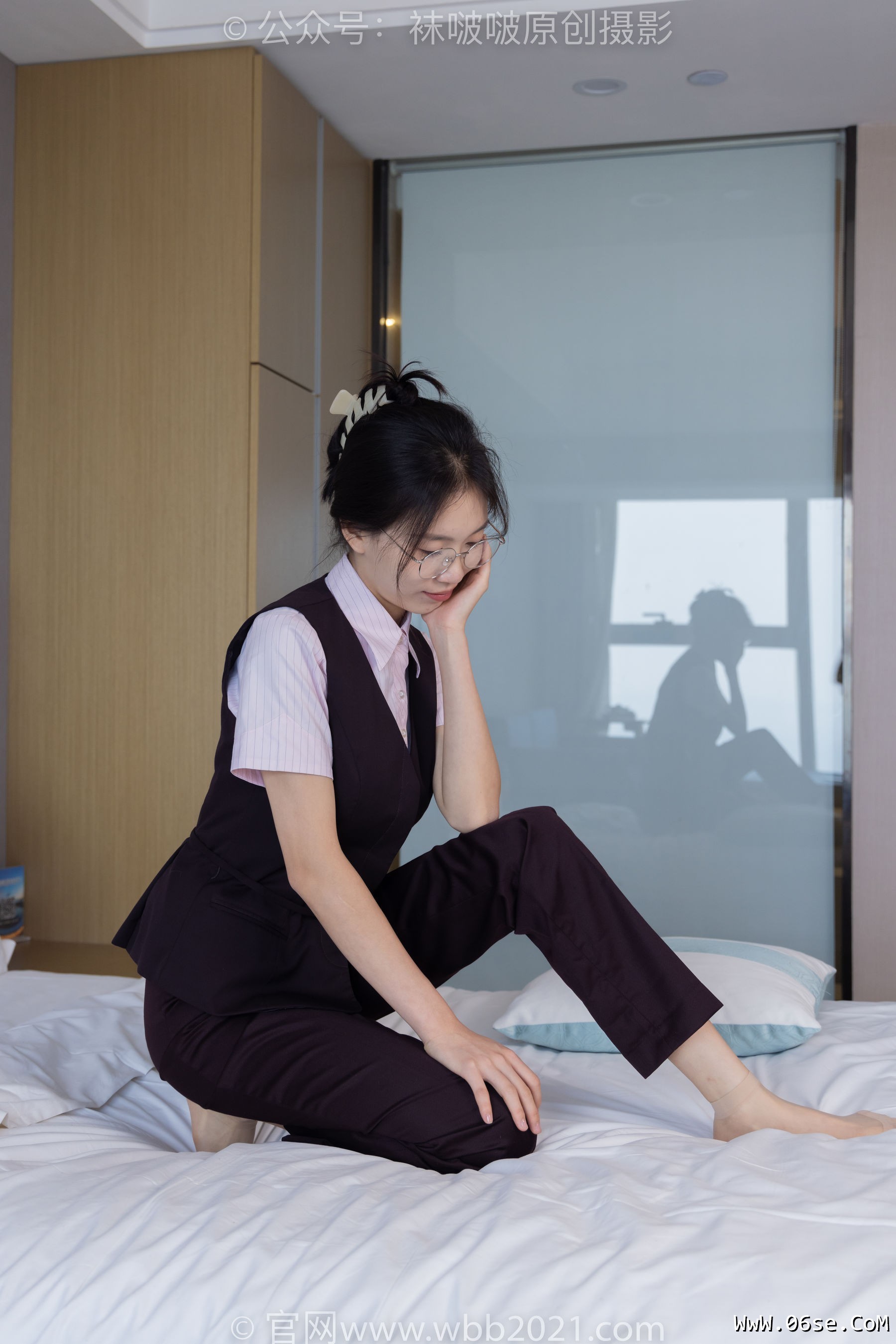 图片[144]-BoBoSocks袜啵啵 No.271 芝士 -平底鞋、短肉丝、银行制服[146P]-六色网