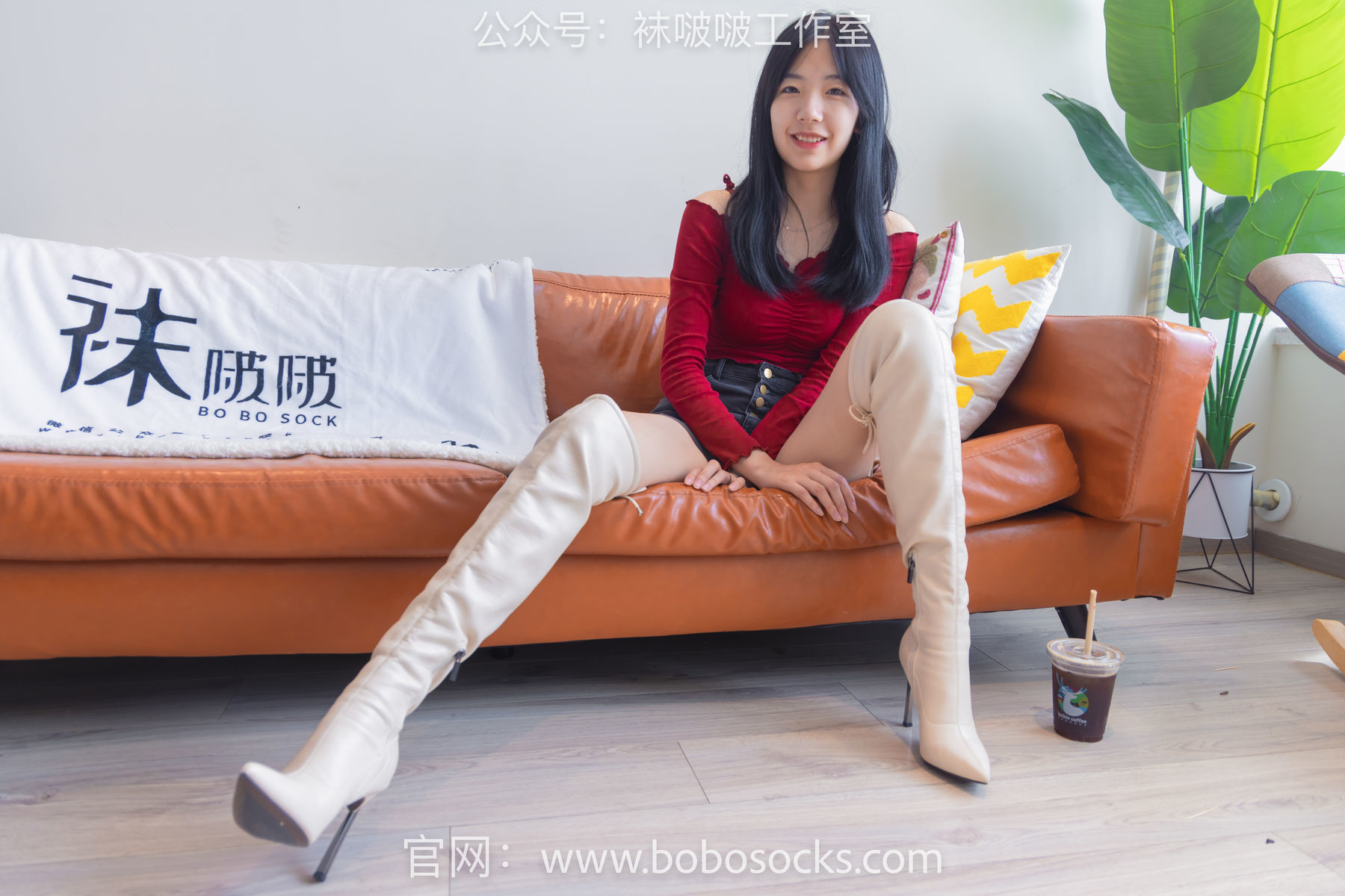 图片[82]-BoBoSocks袜啵啵 No.120 小甜豆-高跟长靴、白棉袜、裸足[170P]-六色网