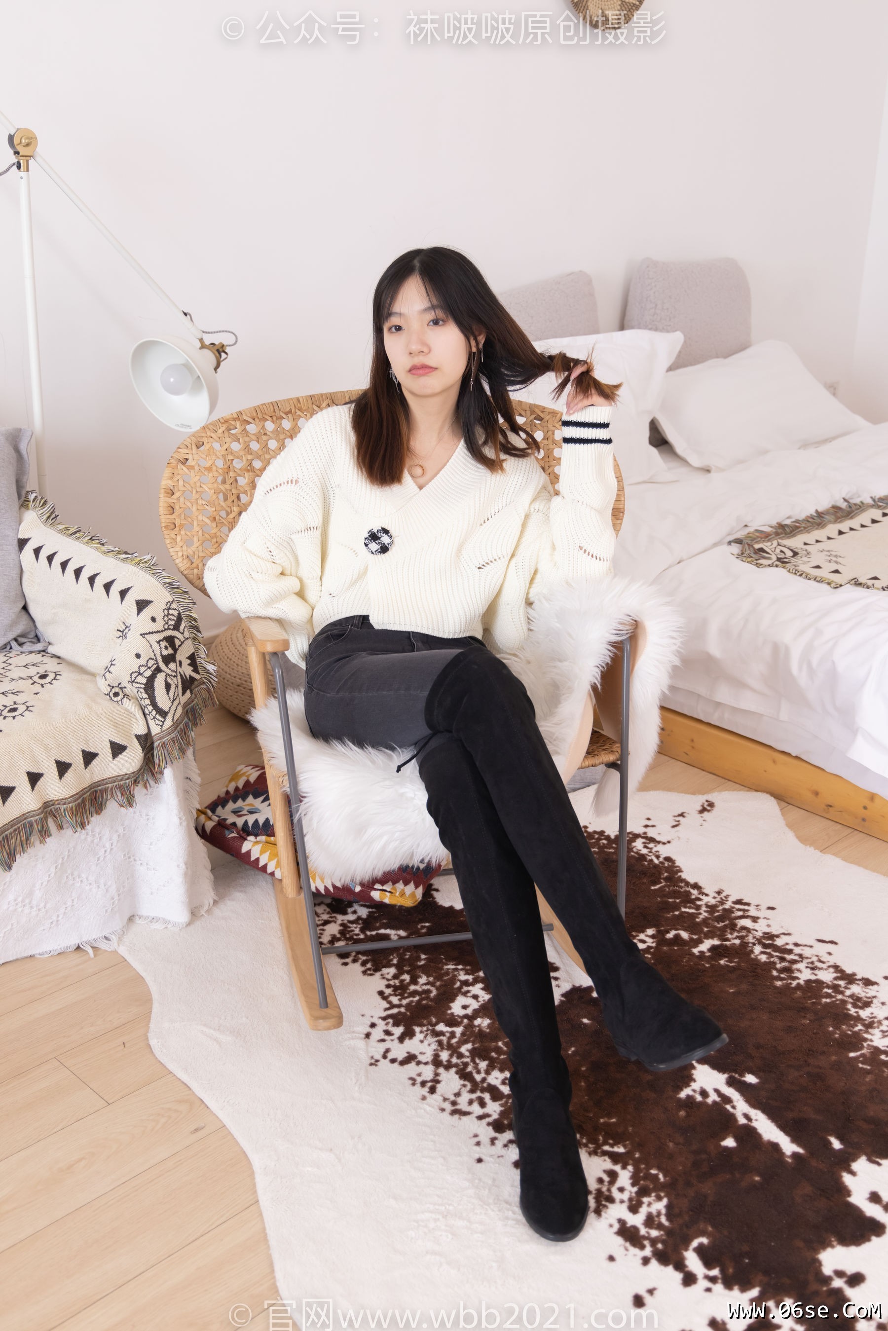 图片[112]-BoBoSocks袜啵啵 No.326 小甜豆 -长靴、油亮灰丝、裤里丝[155P]-六色网