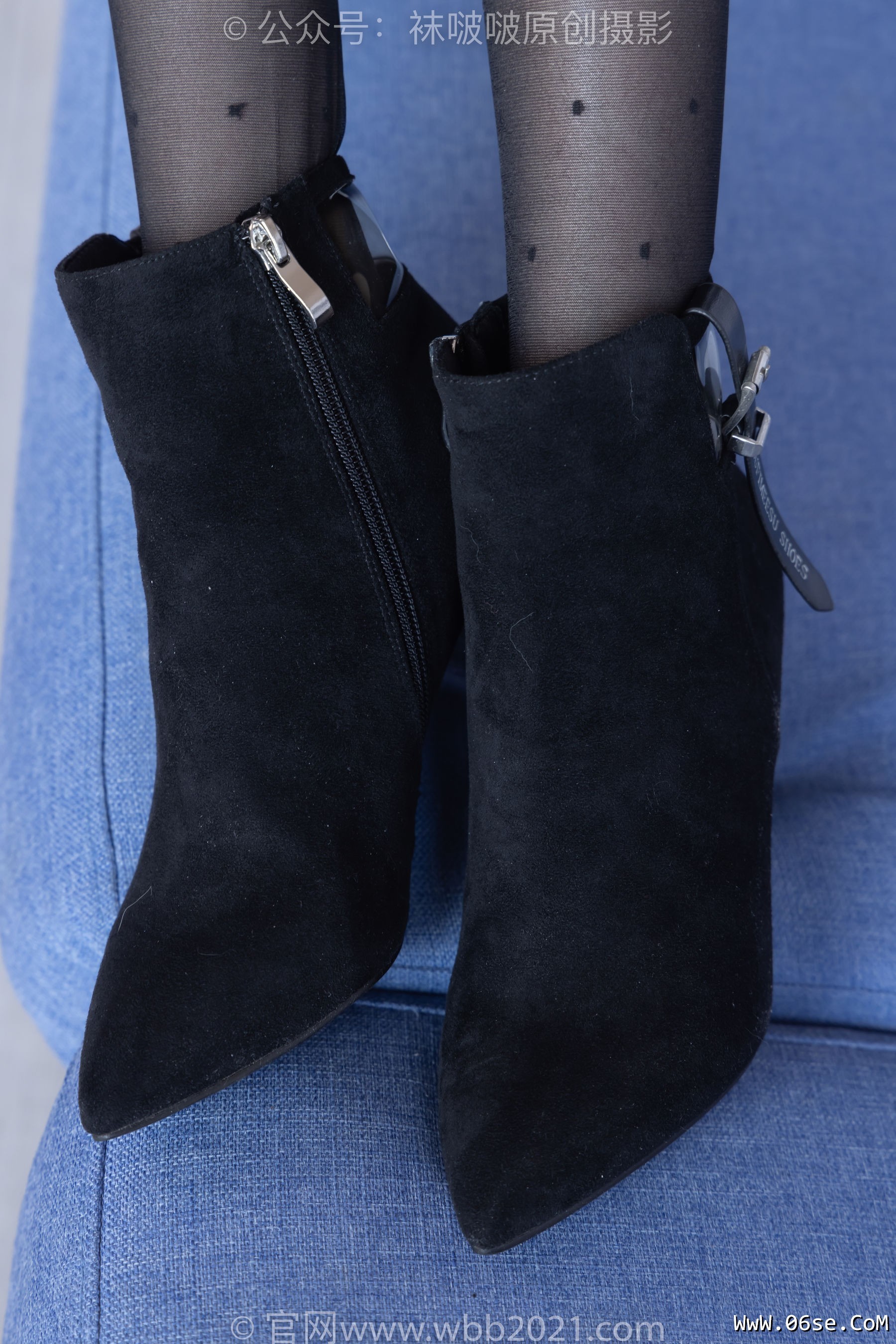 图片[60]-BoBoSocks袜啵啵 No.352 稚予 -短靴、波点黑丝[145P]-六色网