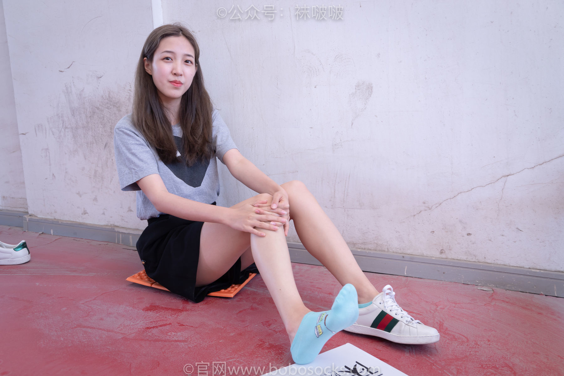 图片[62]-BoBoSocks袜啵啵 积分限定作品006 泡芙-板鞋、天蓝色短棉袜、裸足[138P]-六色网