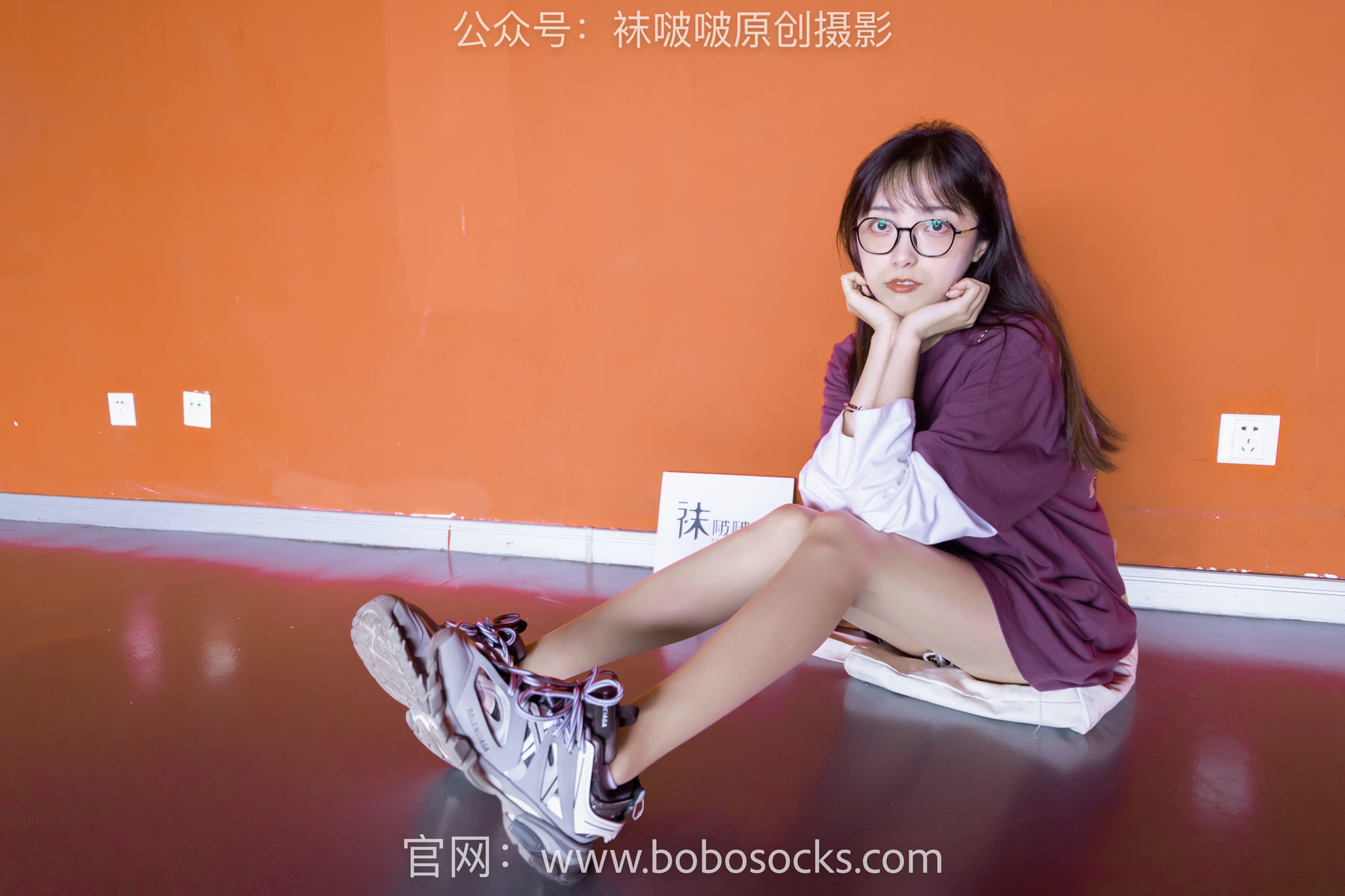 图片[27]-BoBoSocks袜啵啵 积分限定作品010 稚予-巴黎世家运动鞋、白棉袜、肉丝[144P]-六色网