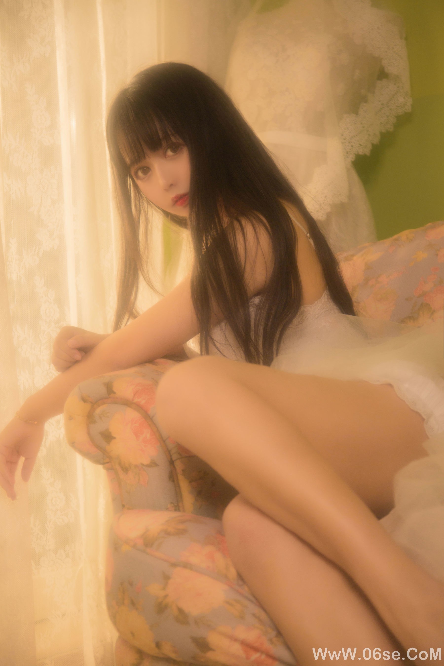 图片[15]-大眼萌妹黑猫猫OvO 少女写真[26P]-六色网