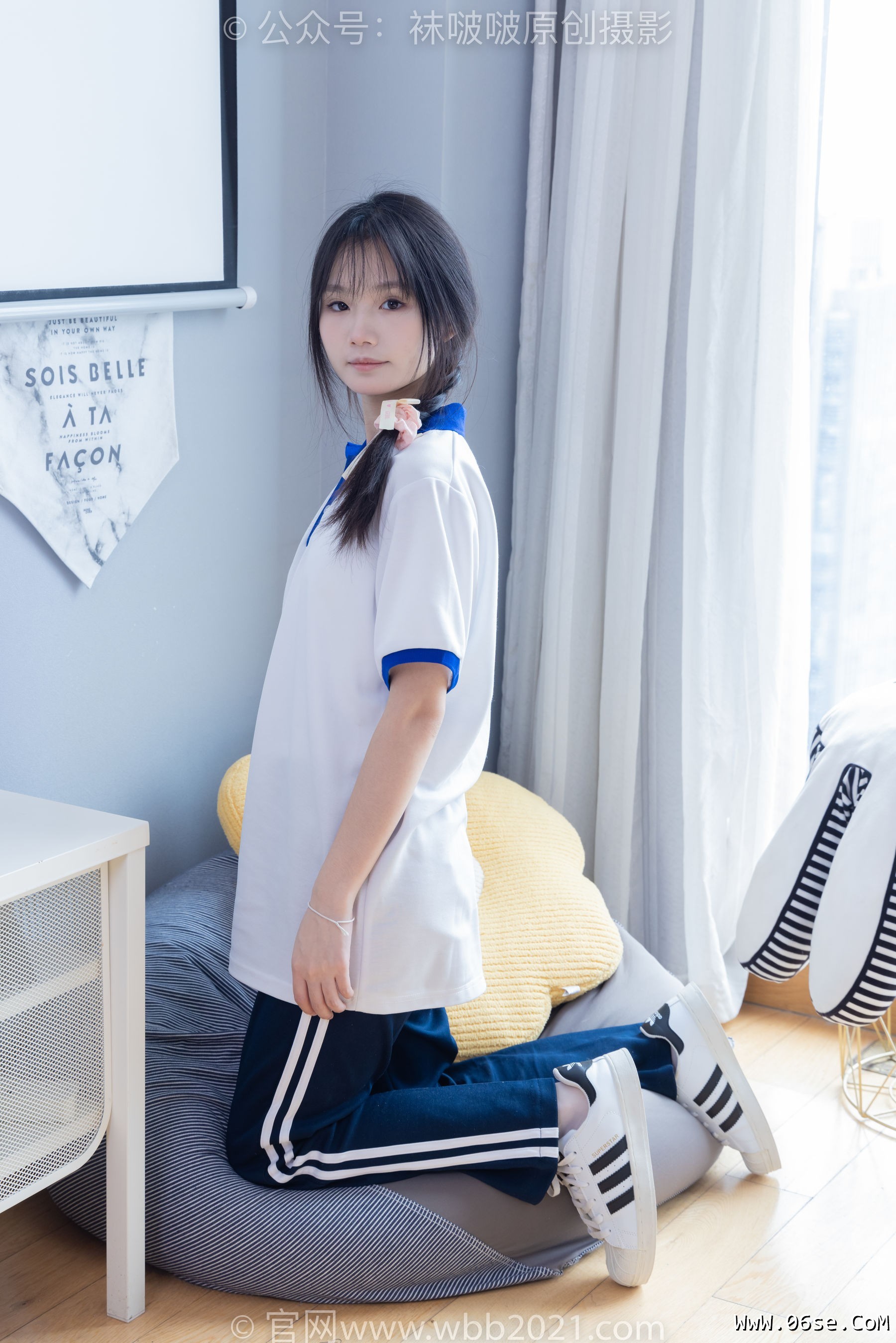图片[50]-BoBoSocks袜啵啵 No.366 甜甜圈 -三双板鞋、白棉袜、短白丝[150P]-六色网