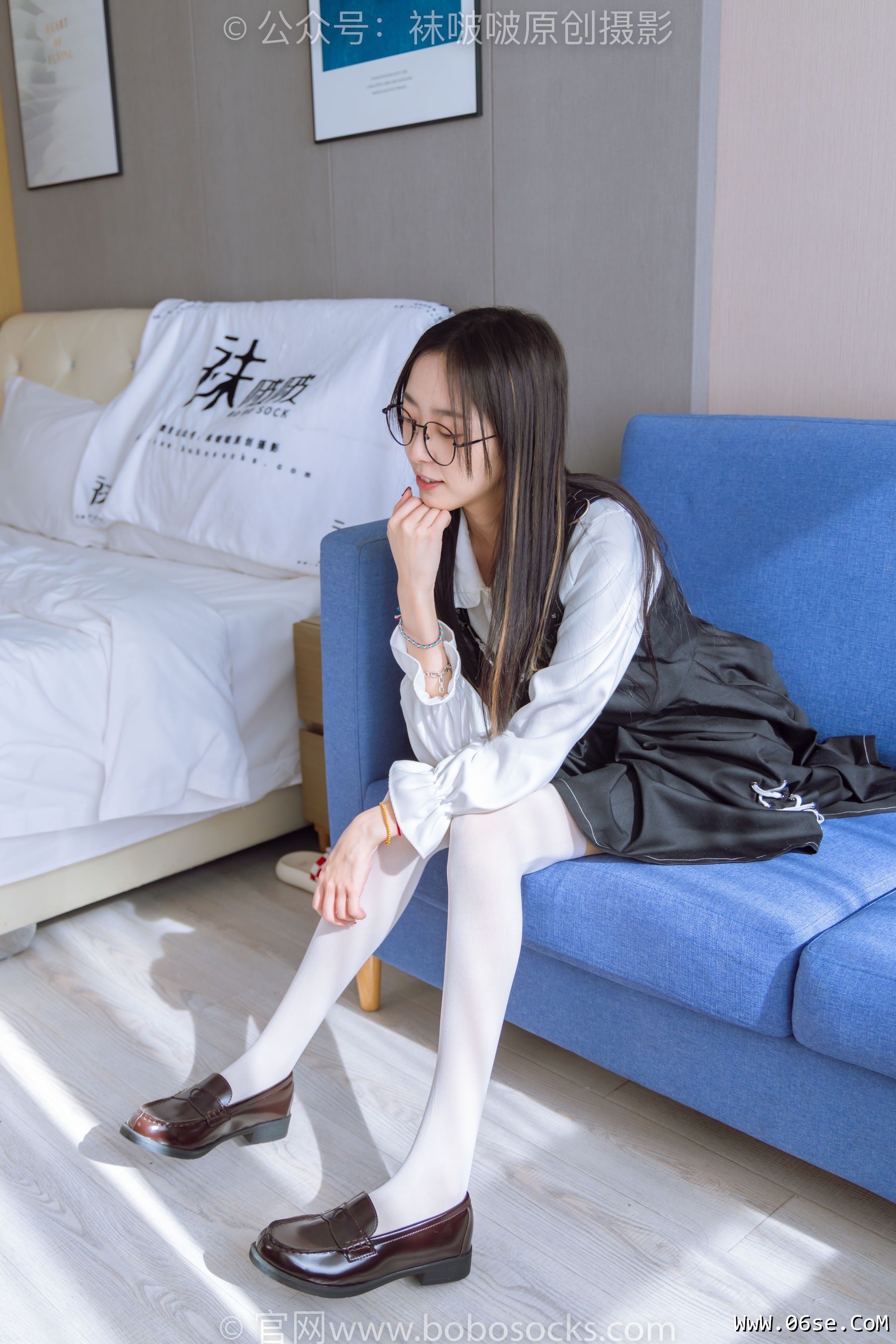 图片[81]-BoBoSocks袜啵啵 No.177 稚予-皮鞋、厚白丝（脚底猫爪印款）[140P]-六色网