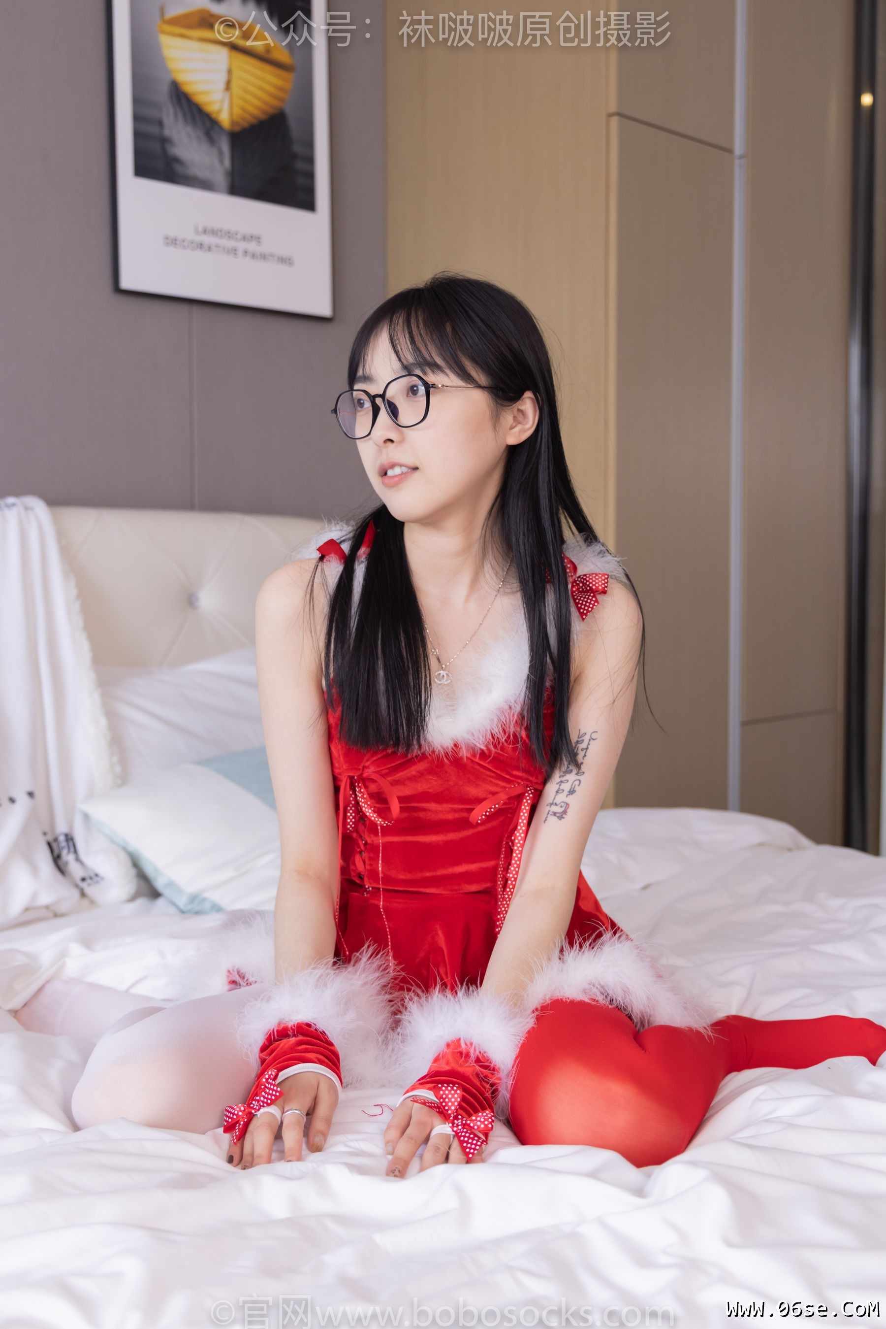 图片[97]-BoBoSocks袜啵啵 No.152 稚予-圣诞服、帆布鞋、厚白丝、厚红丝[135P]-六色网