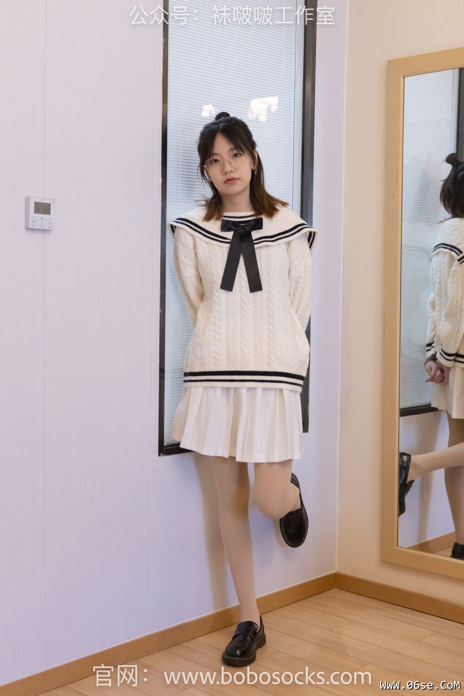 图片[92]-BoBoSocks袜啵啵 No.117 小甜豆-黑皮鞋、厚肉丝[135P]-六色网