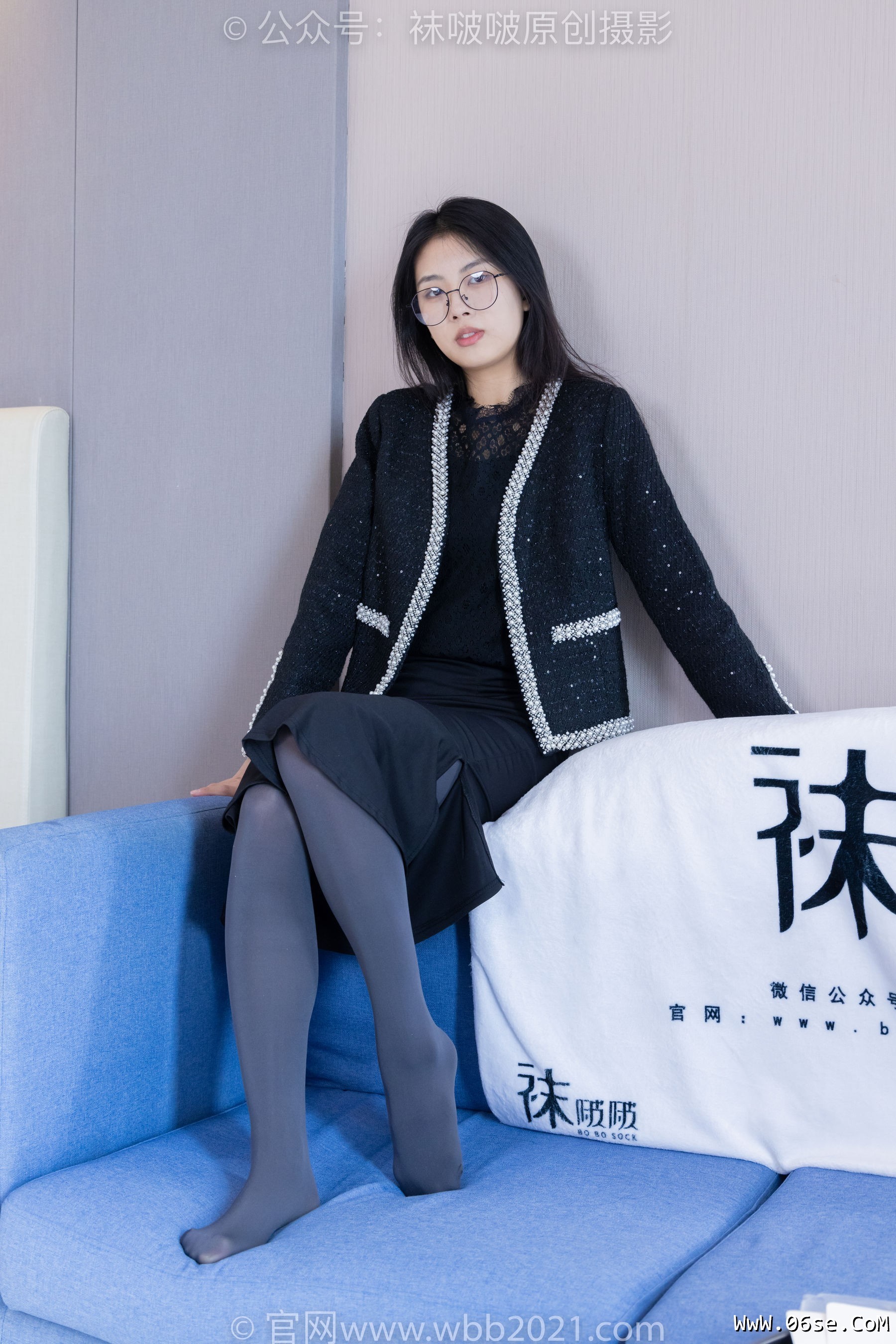 图片[132]-BoBoSocks袜啵啵 No.378 奶油 -短靴、运动鞋、厚黑丝、厚灰丝[190P]-六色网