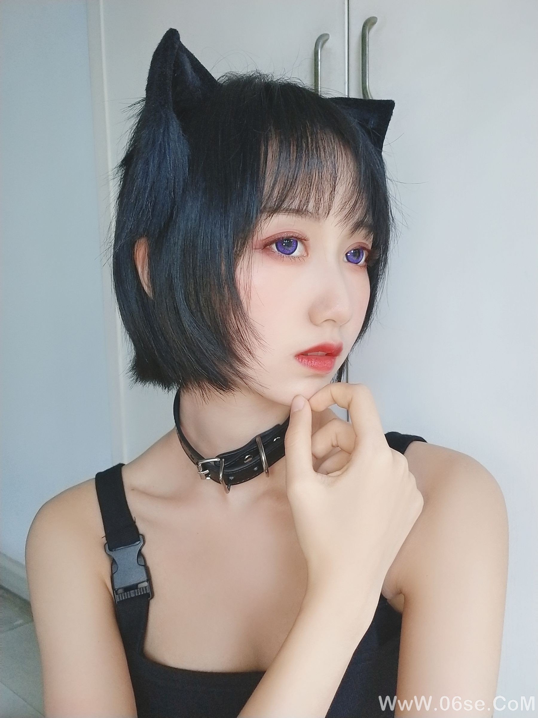 图片[17]-萌系小姐姐木绵绵OwO 不良猫[44P]-六色网