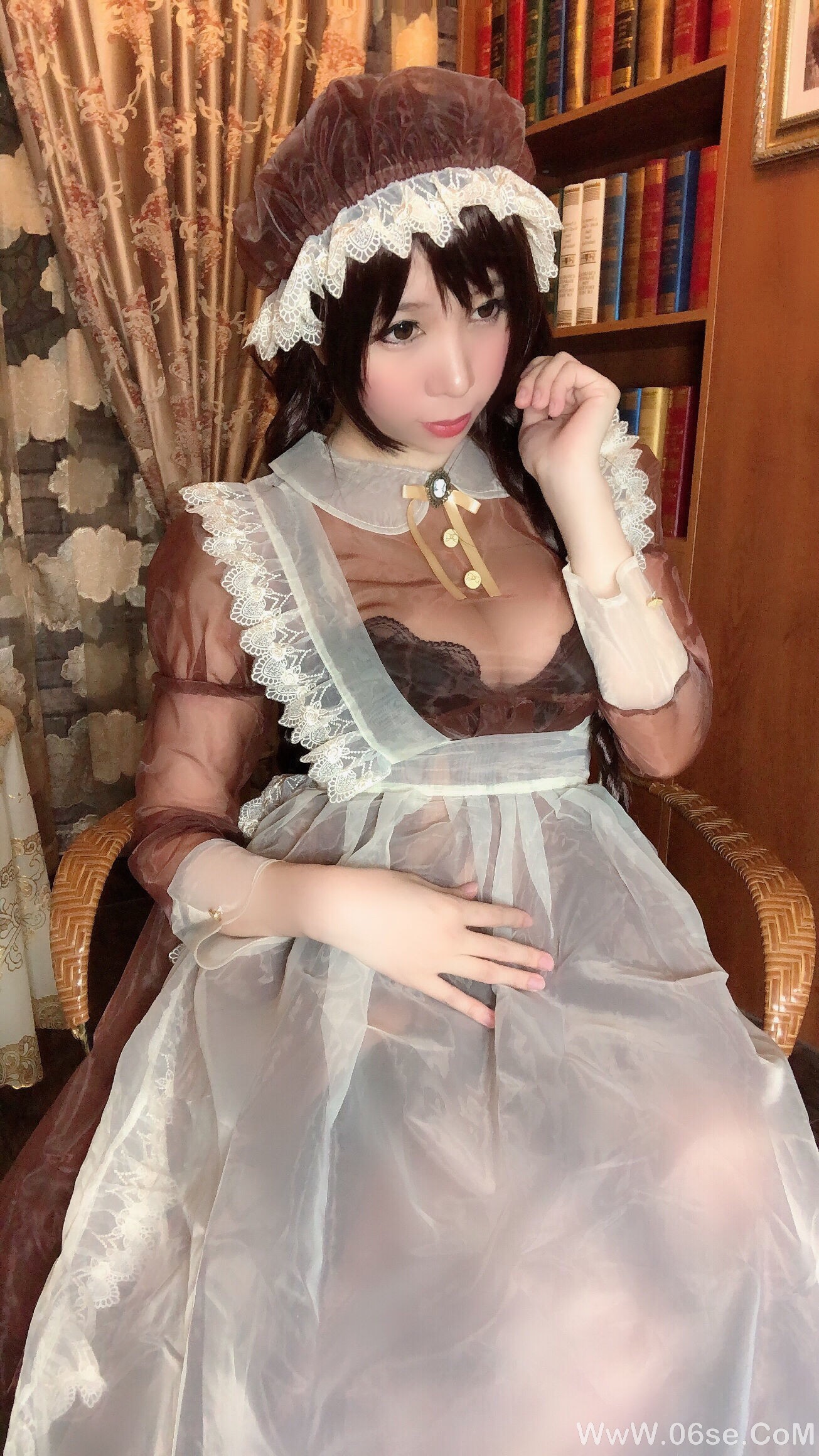 图片[76]-二次元巨乳美女鹿野希 透明女仆[97P]-六色网