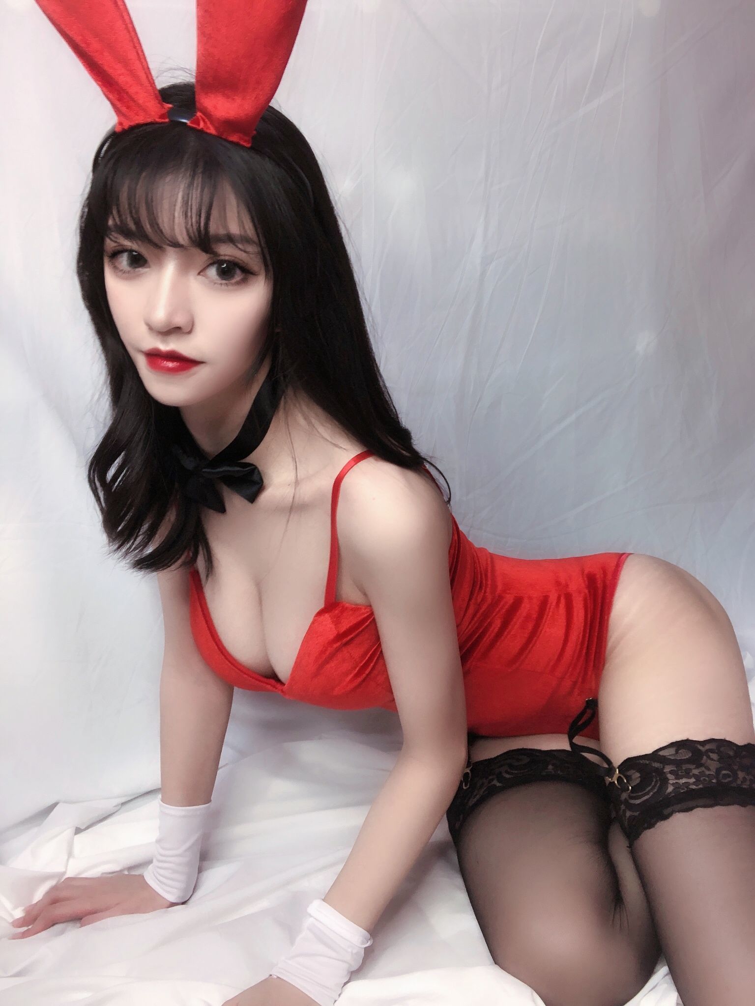 图片[28]-銘銘Kizami 红丝绒兔女郎[64P]-六色网