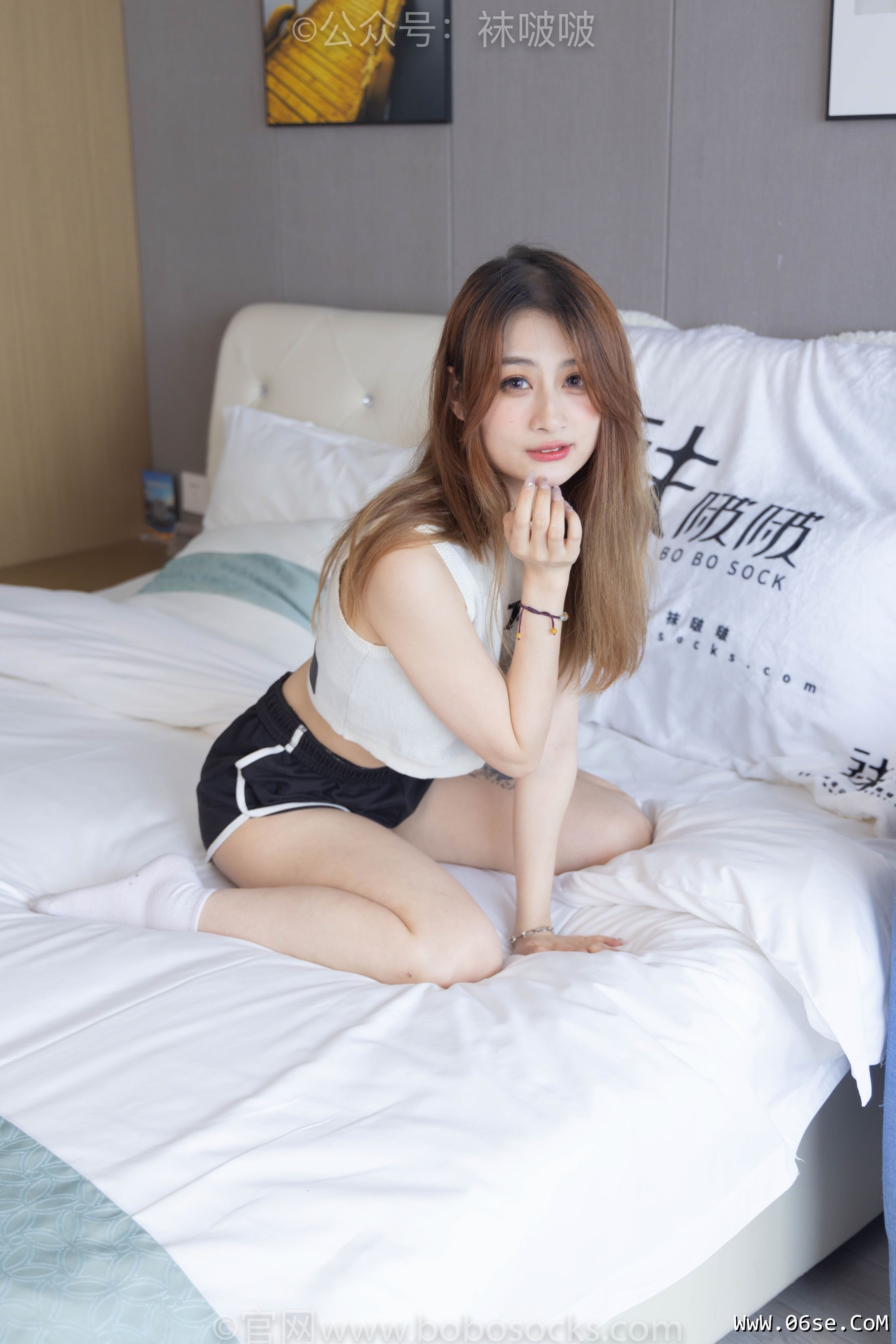 图片[46]-BoBoSocks袜啵啵 No.084 苏苏-运动鞋、日常所穿白棉袜、裸足[140P]-六色网