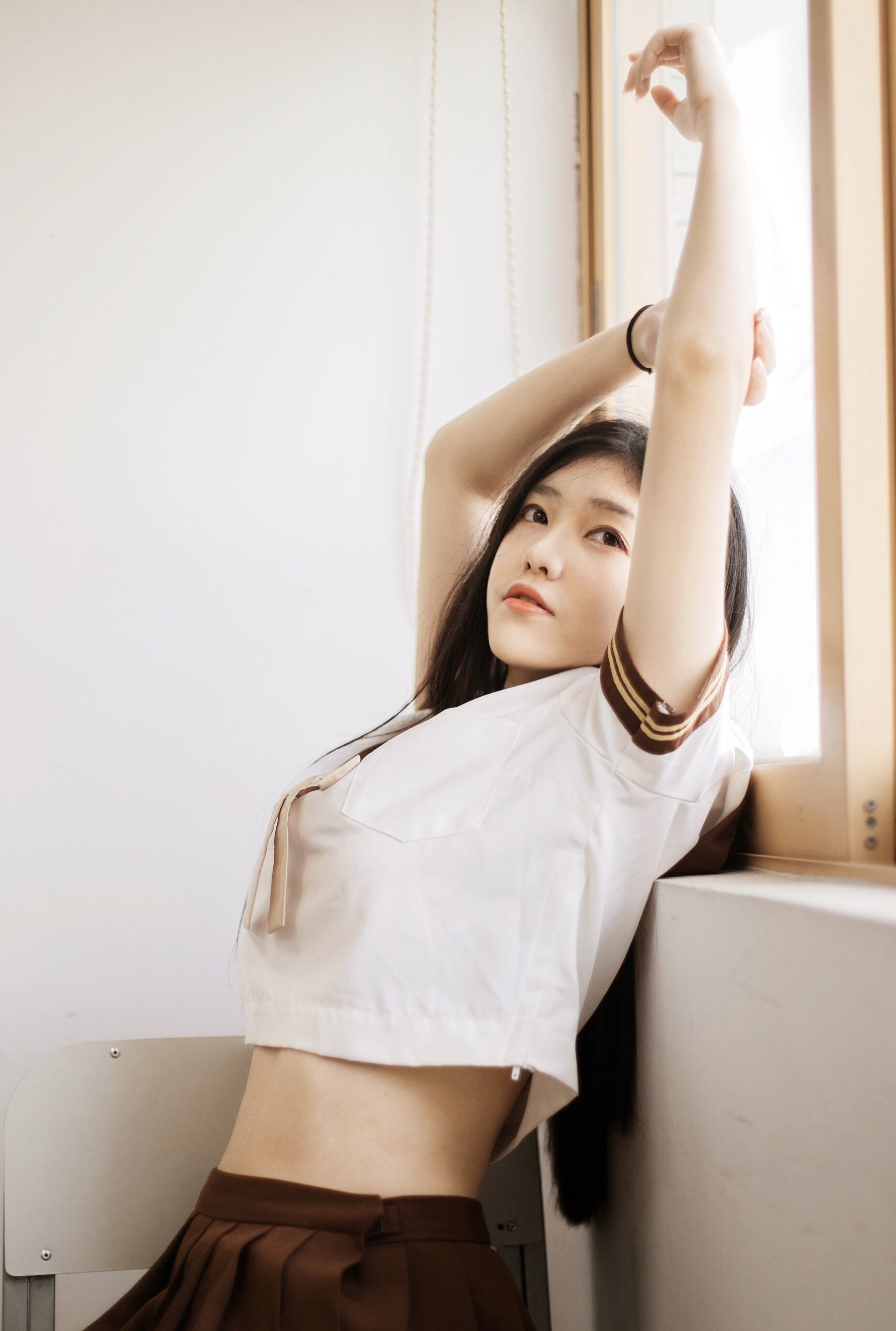 图片[19]-动漫博主南桃Momoko 性感JK[19P]-六色网