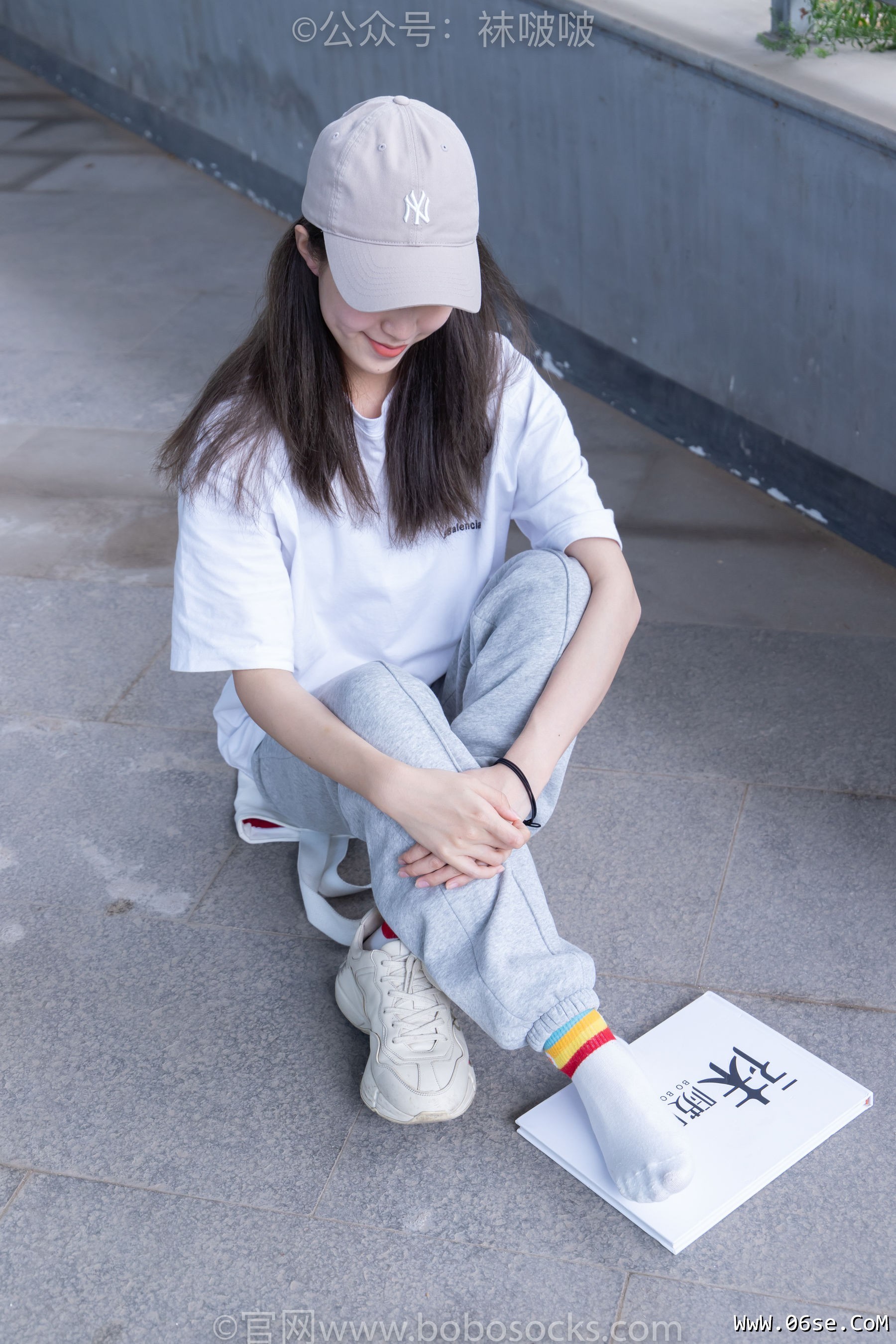 图片[49]-BoBoSocks袜啵啵 No.012 泡芙-运动鞋、白棉袜、裸足[132P]-六色网