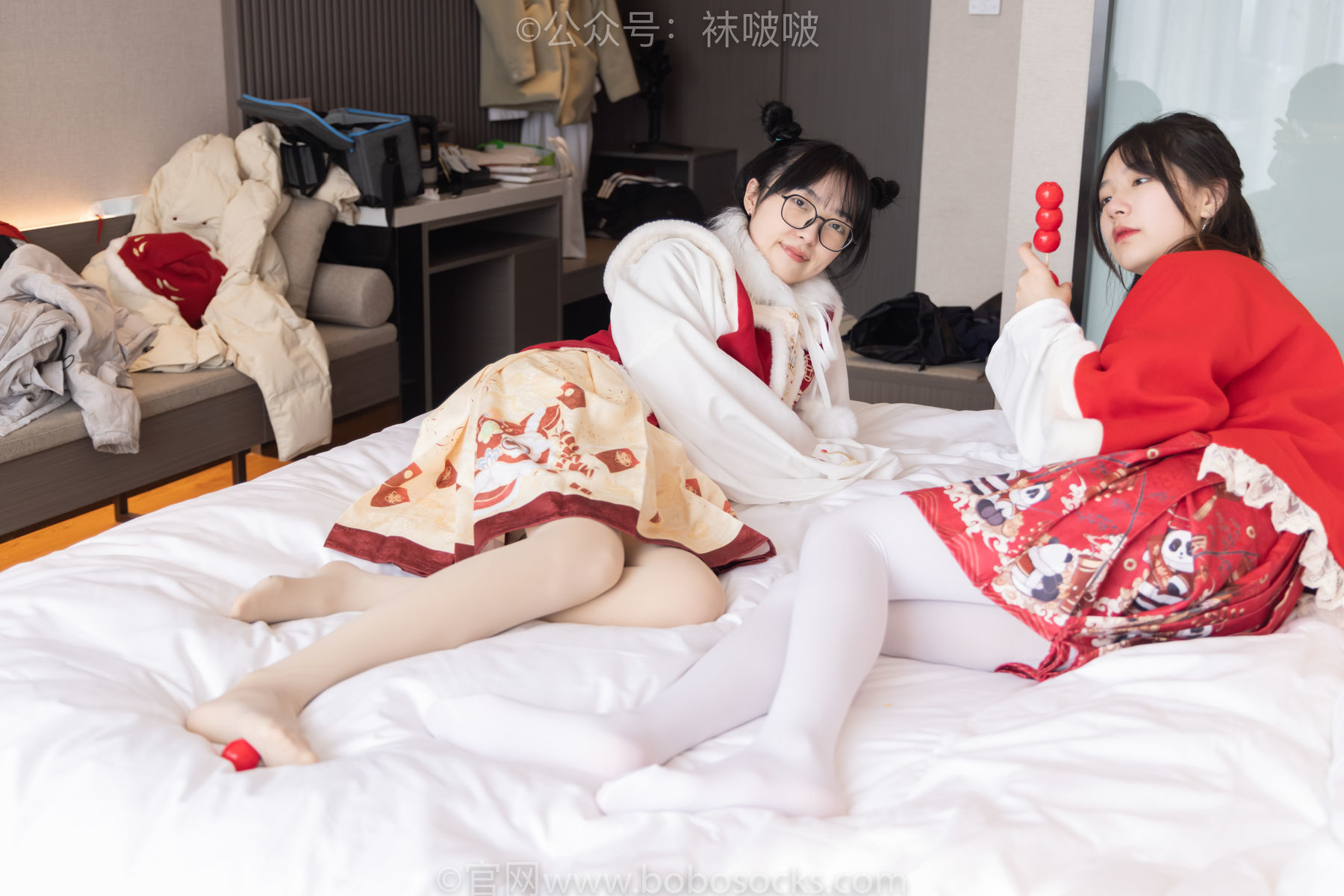 图片[94]-BoBoSocks袜啵啵 No.054 小甜豆与稚予-给大家拜年啦[139P]-六色网