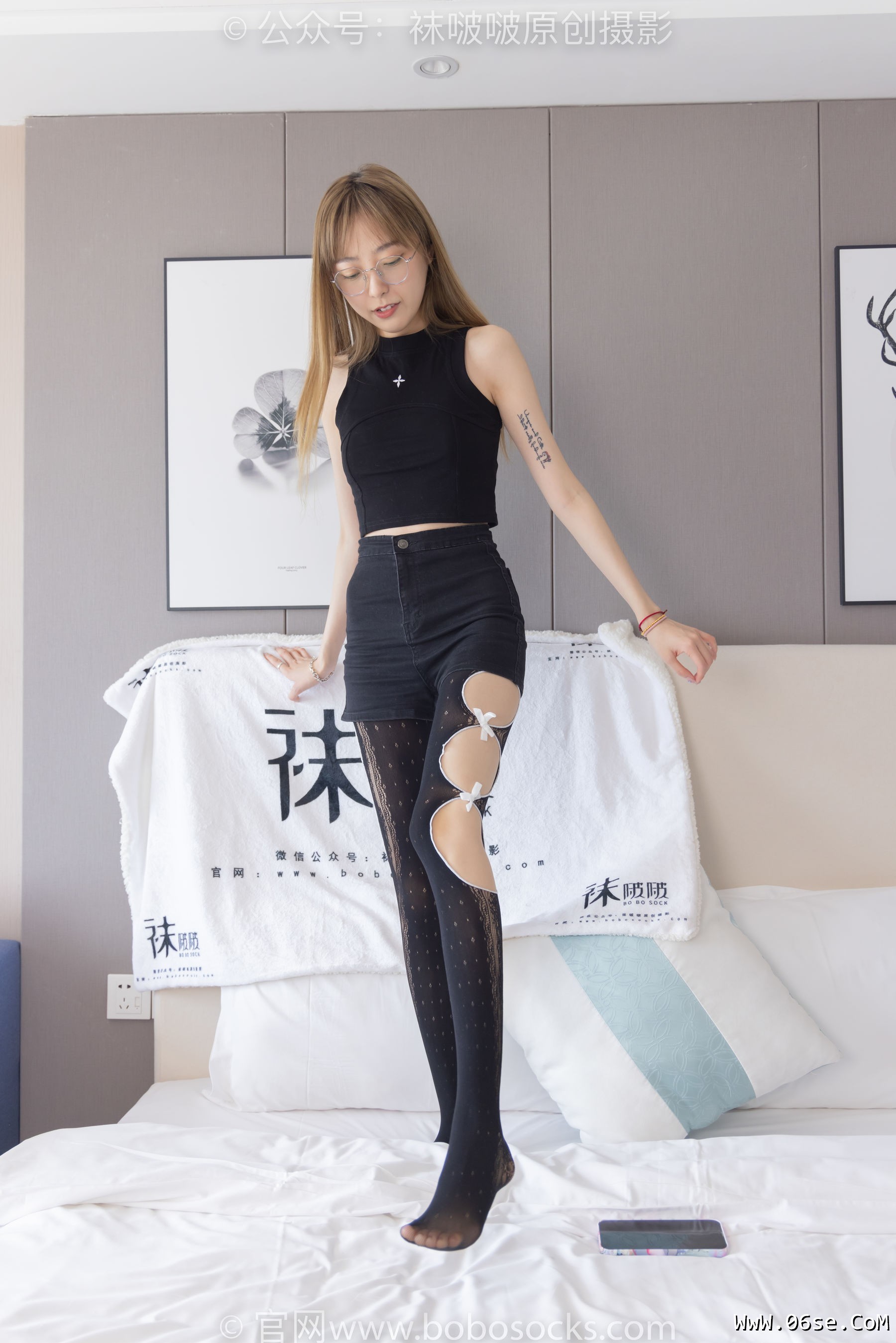 图片[106]-BoBoSocks袜啵啵 No.219 稚予-板鞋、拖鞋、厚黑丝、蕾丝黑丝[140P]-六色网