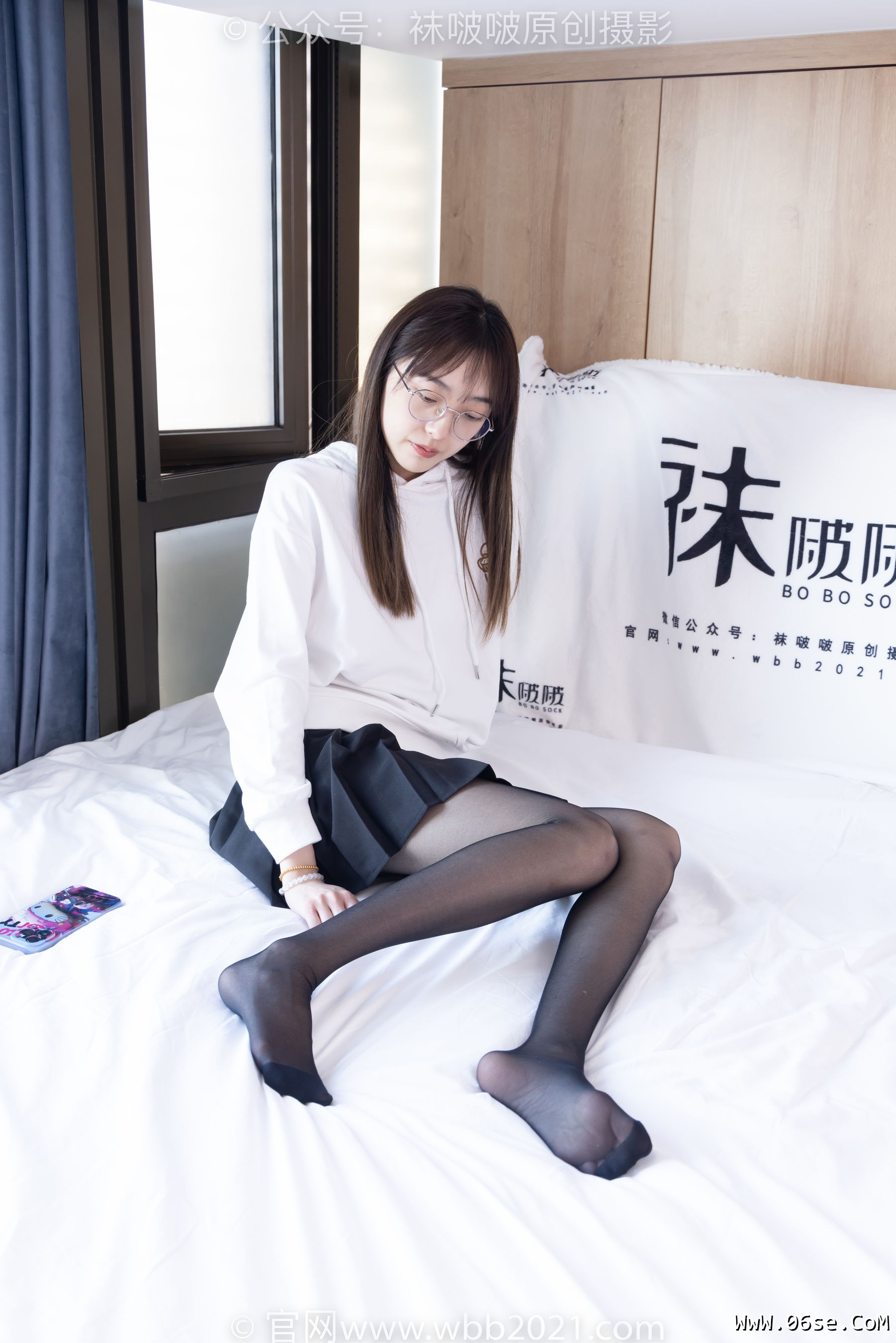 图片[133]-BoBoSocks袜啵啵 No.407 稚予 -板鞋、黑丝[140P]-六色网
