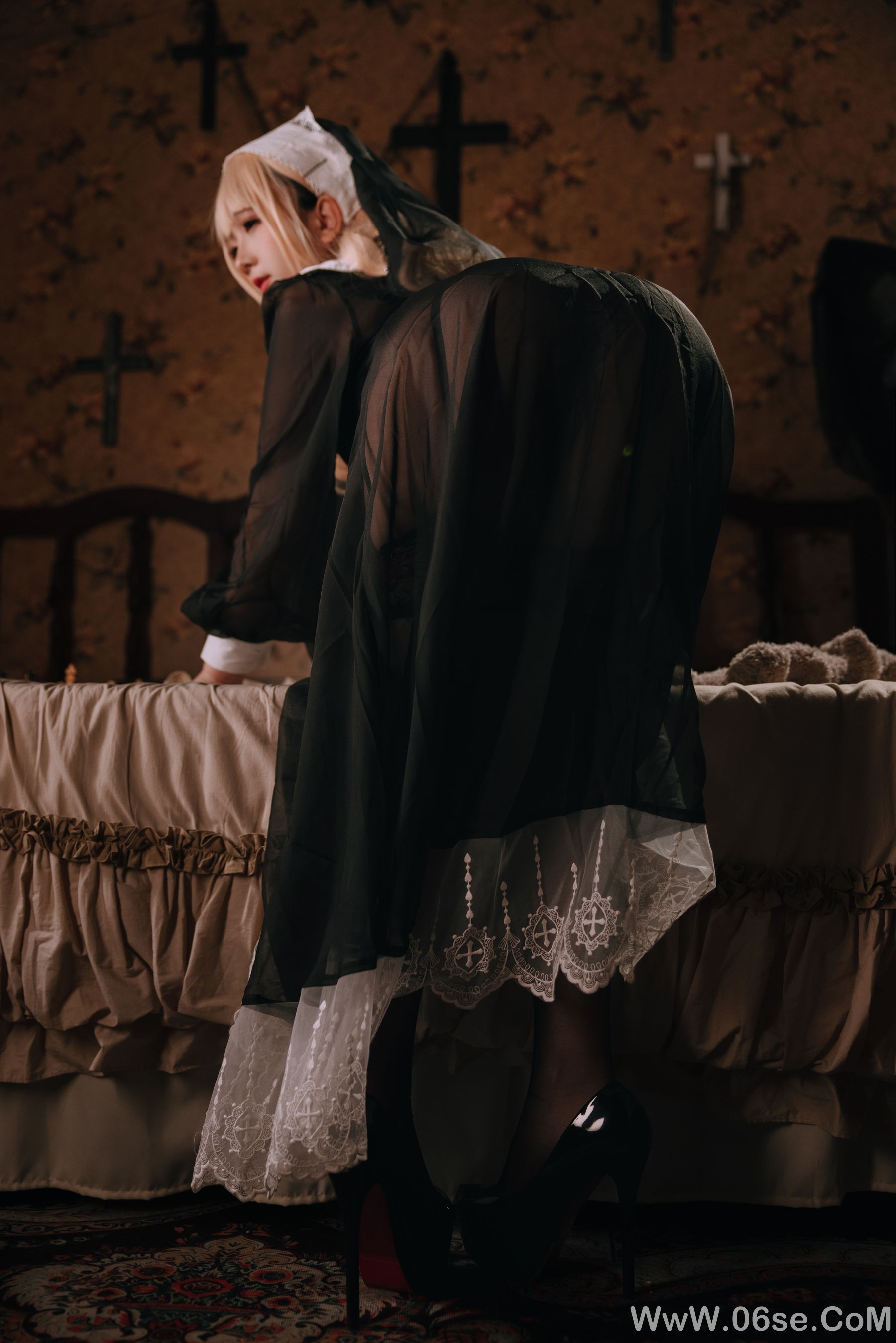 图片[59]-Cosplay日奈娇 – 禁忌修女[160P]-六色网