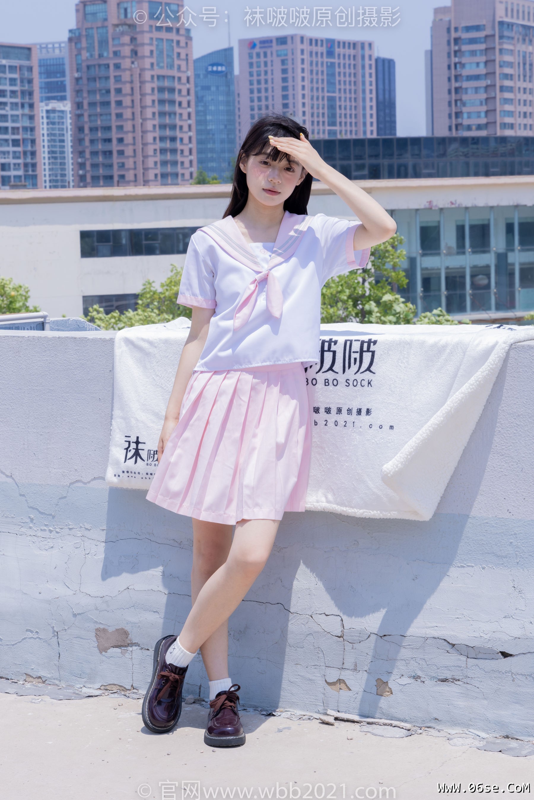 图片[80]-BoBoSocks袜啵啵 No.399 糯米 -皮鞋、白棉袜、jk制服[145P]-六色网