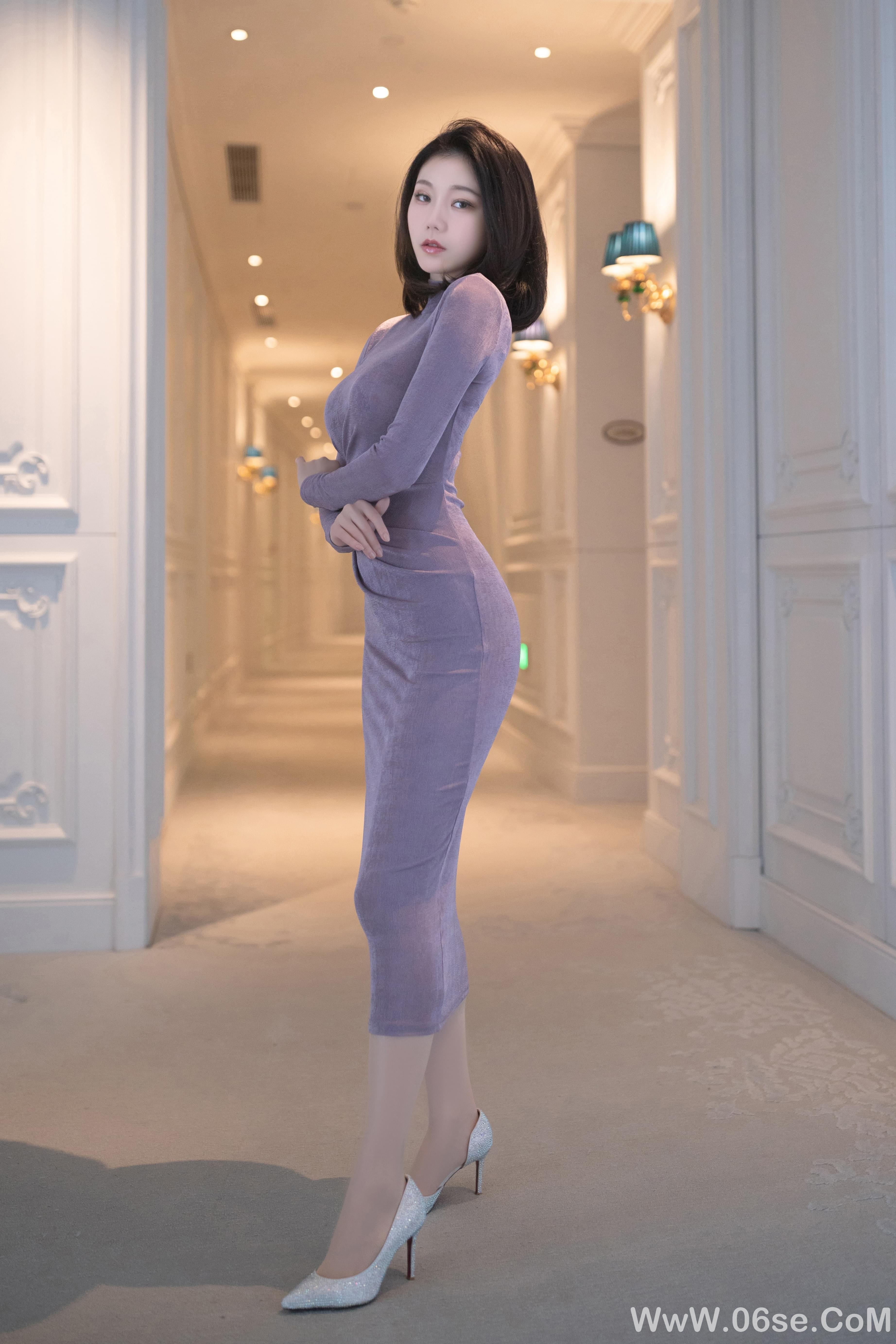 图片[80]-安然anran – 紫色裙子[90P]-六色网