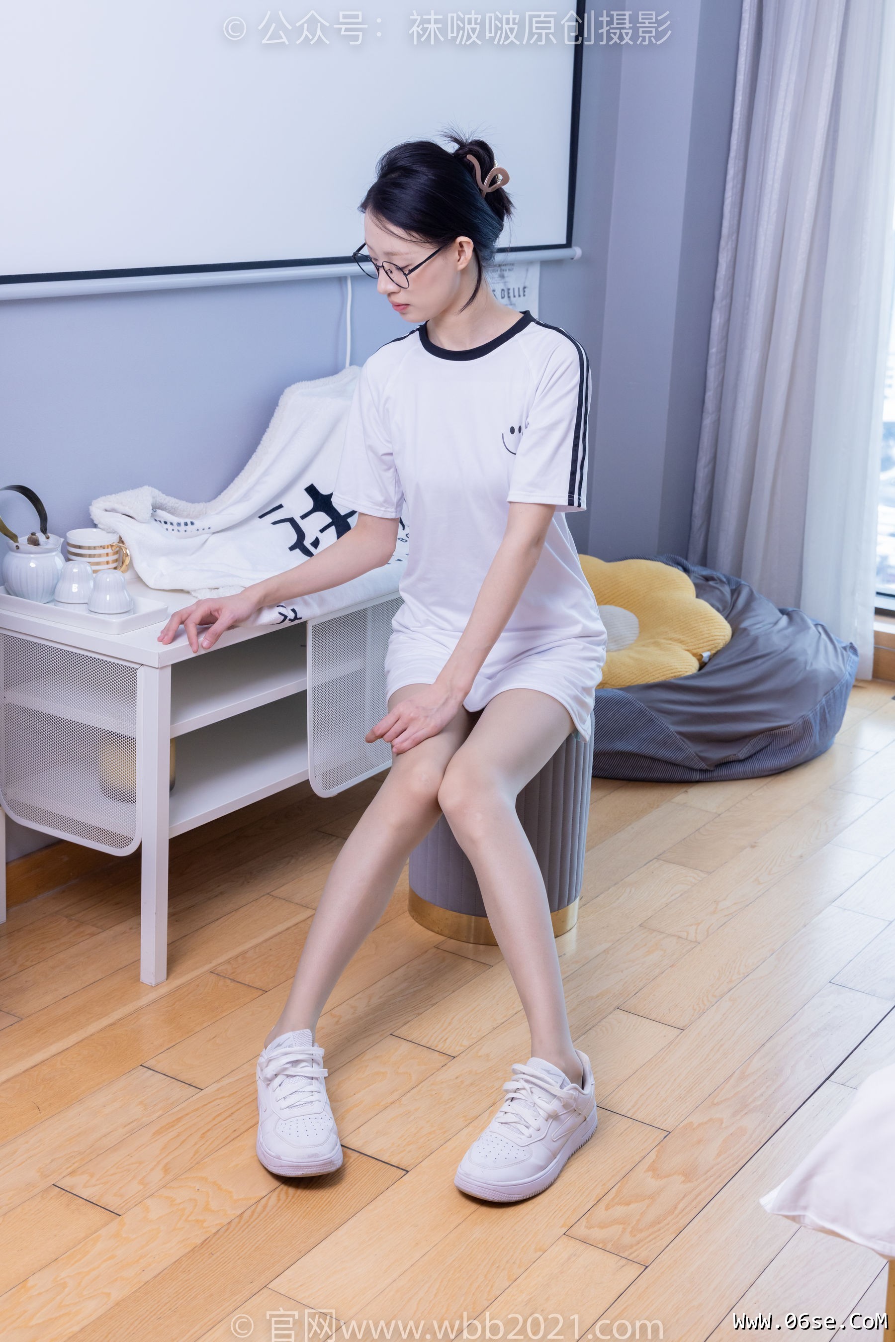 图片[105]-BoBoSocks袜啵啵 No.350 雪糕 -板鞋、灰丝[180P]-六色网