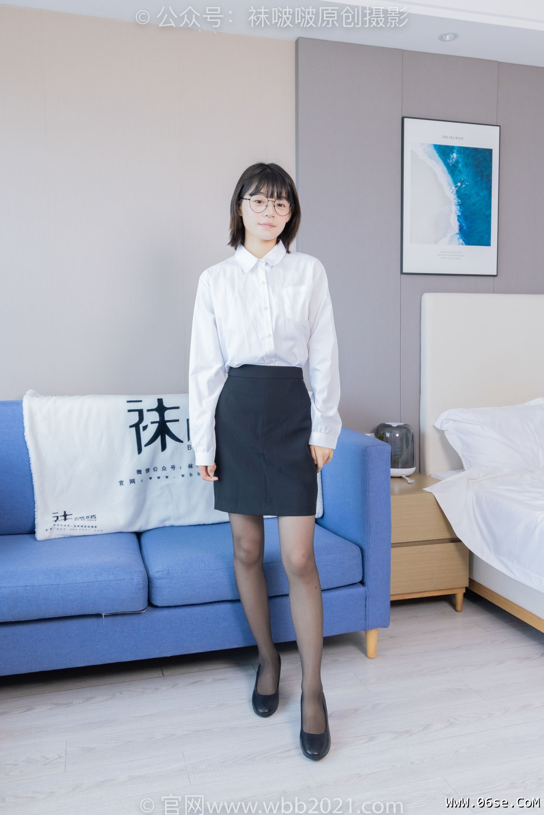 图片[85]-BoBoSocks袜啵啵 No.436 糯米 -OL制服、两双平底鞋、薄黑丝、厚肉丝[150P]-六色网