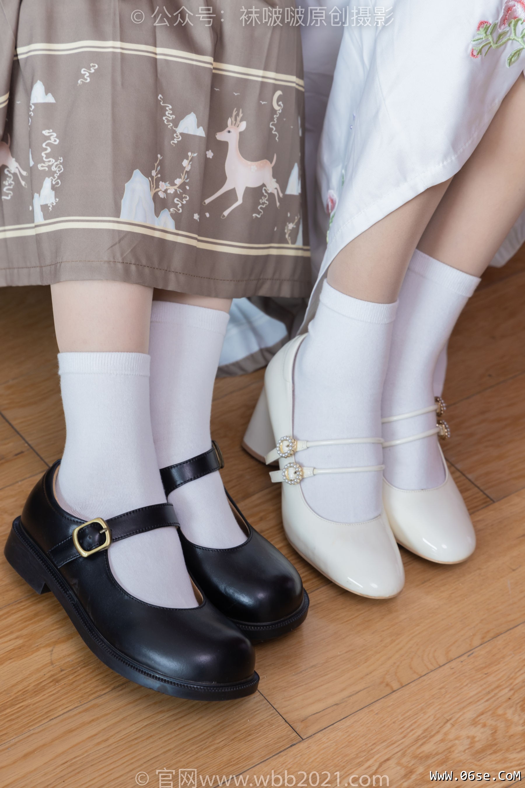 图片[148]-BoBoSocks袜啵啵 No.400 奶油&甜甜圈 -两双高跟鞋、白棉袜、肉丝[158P]-六色网