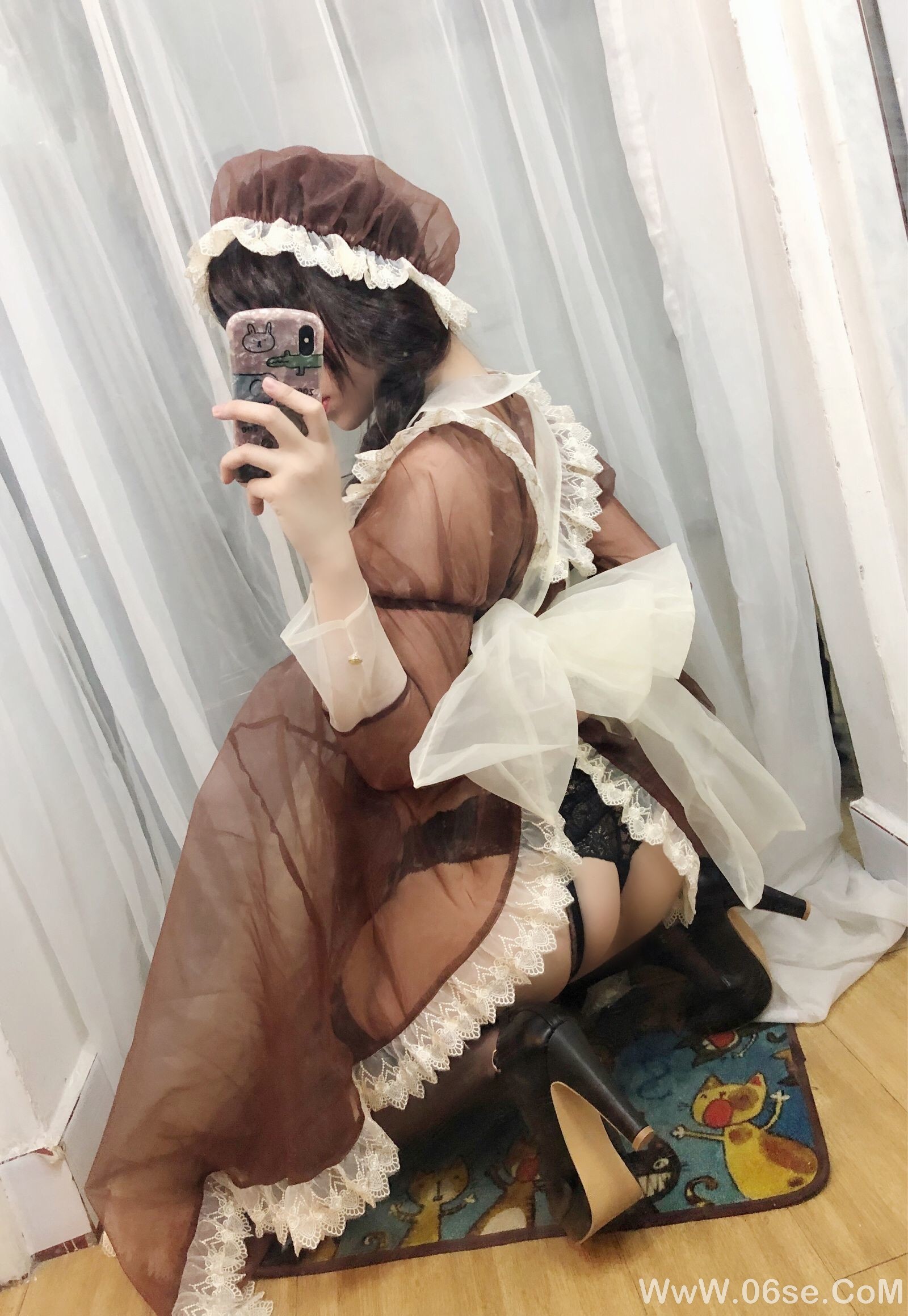 图片[25]-二次元巨乳美女鹿野希 透明女仆[97P]-六色网