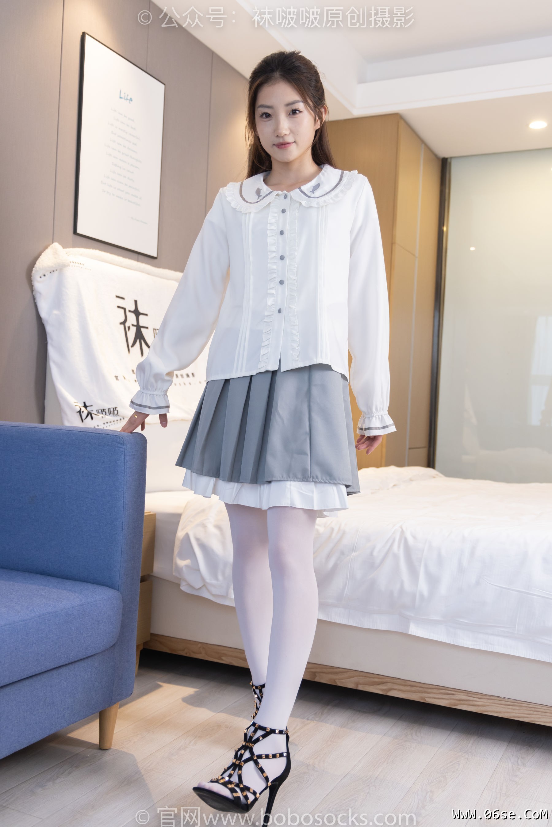 图片[77]-BoBoSocks袜啵啵 No.211 小沫 -高跟鞋、厚白丝[142P]-六色网