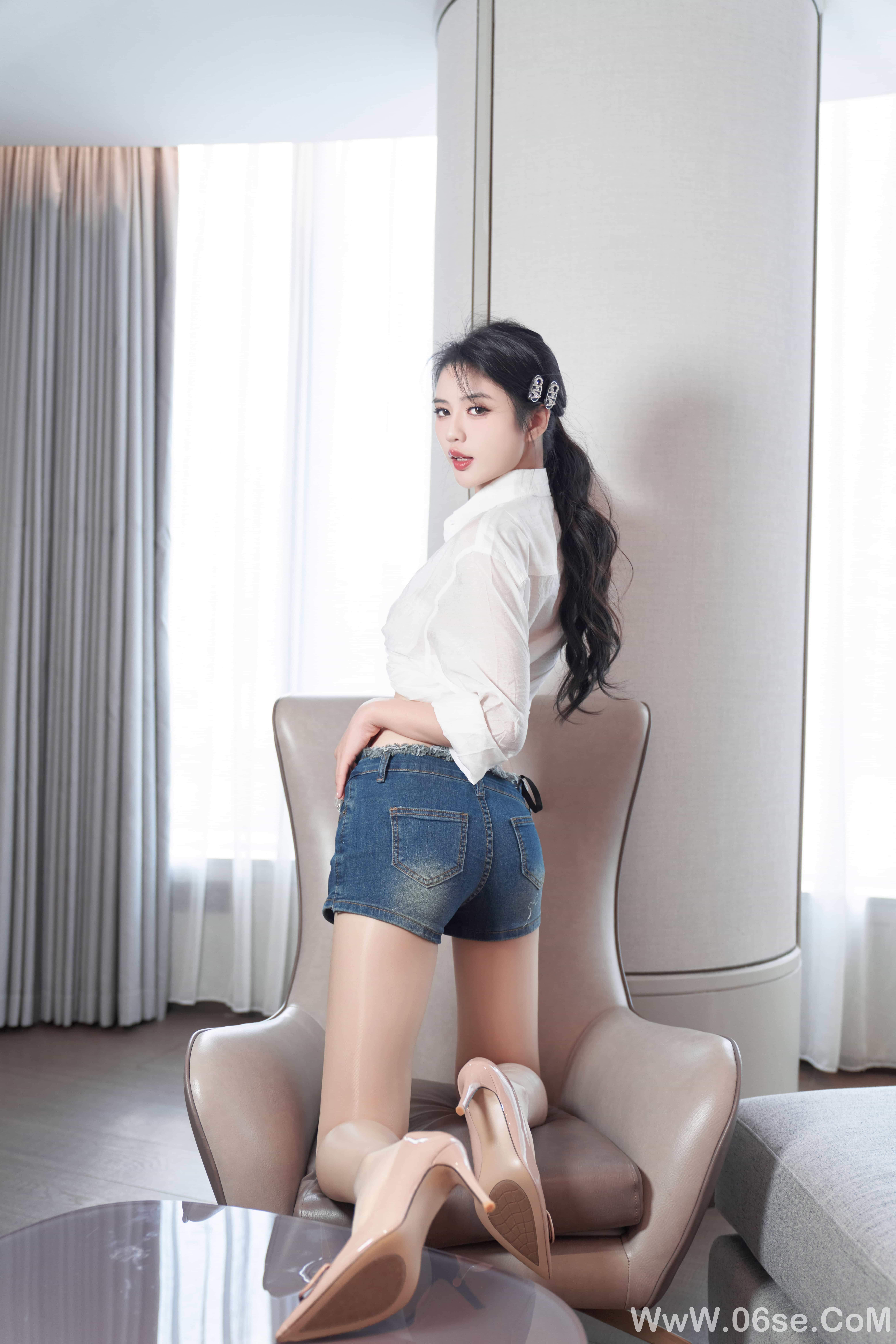 图片[24]-浅浅Danny – 内购 白衬衫[108P]-六色网