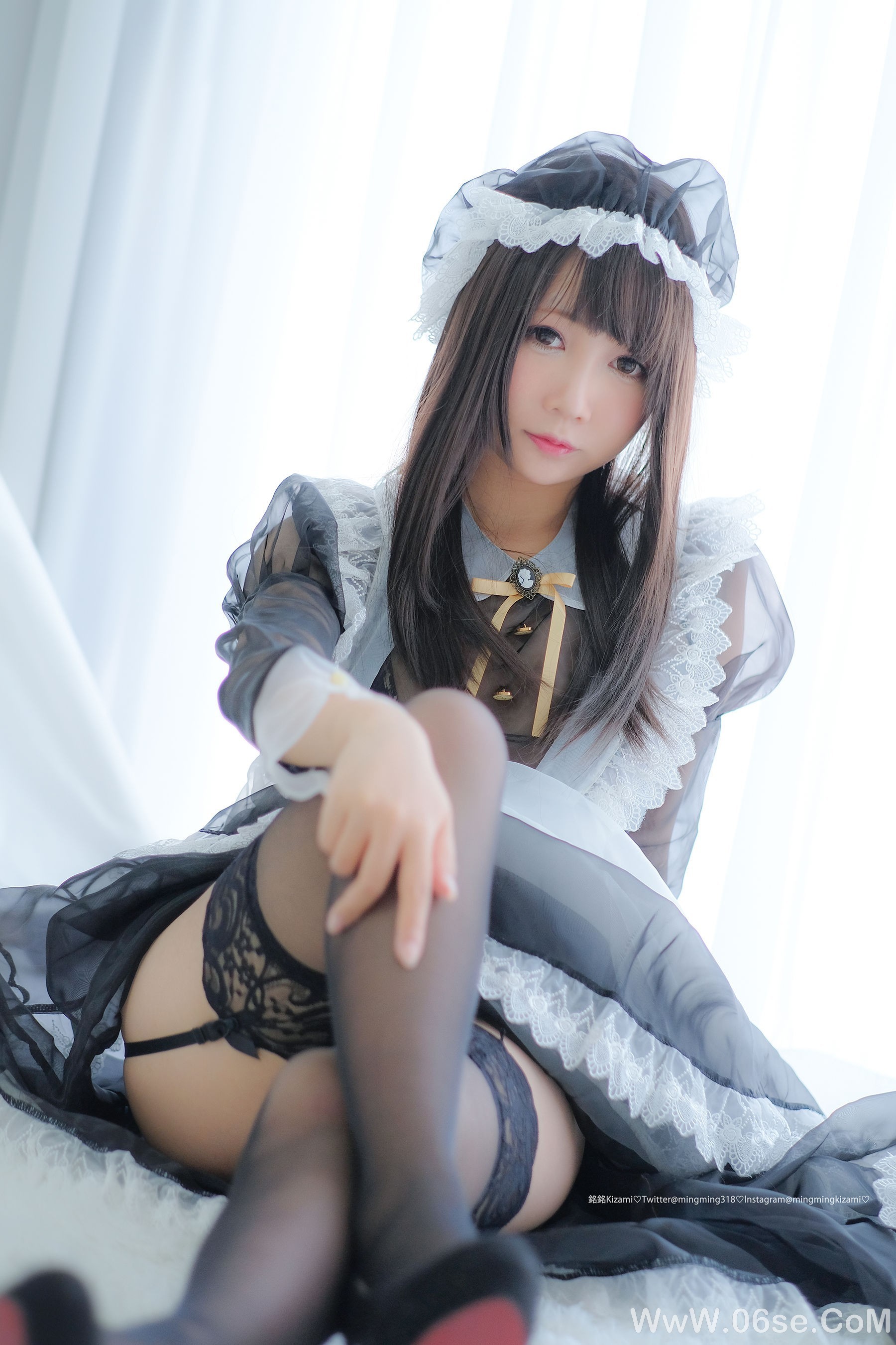 图片[8]-銘銘Kizami 自撮りVol.15 透明女仆[84P]-六色网