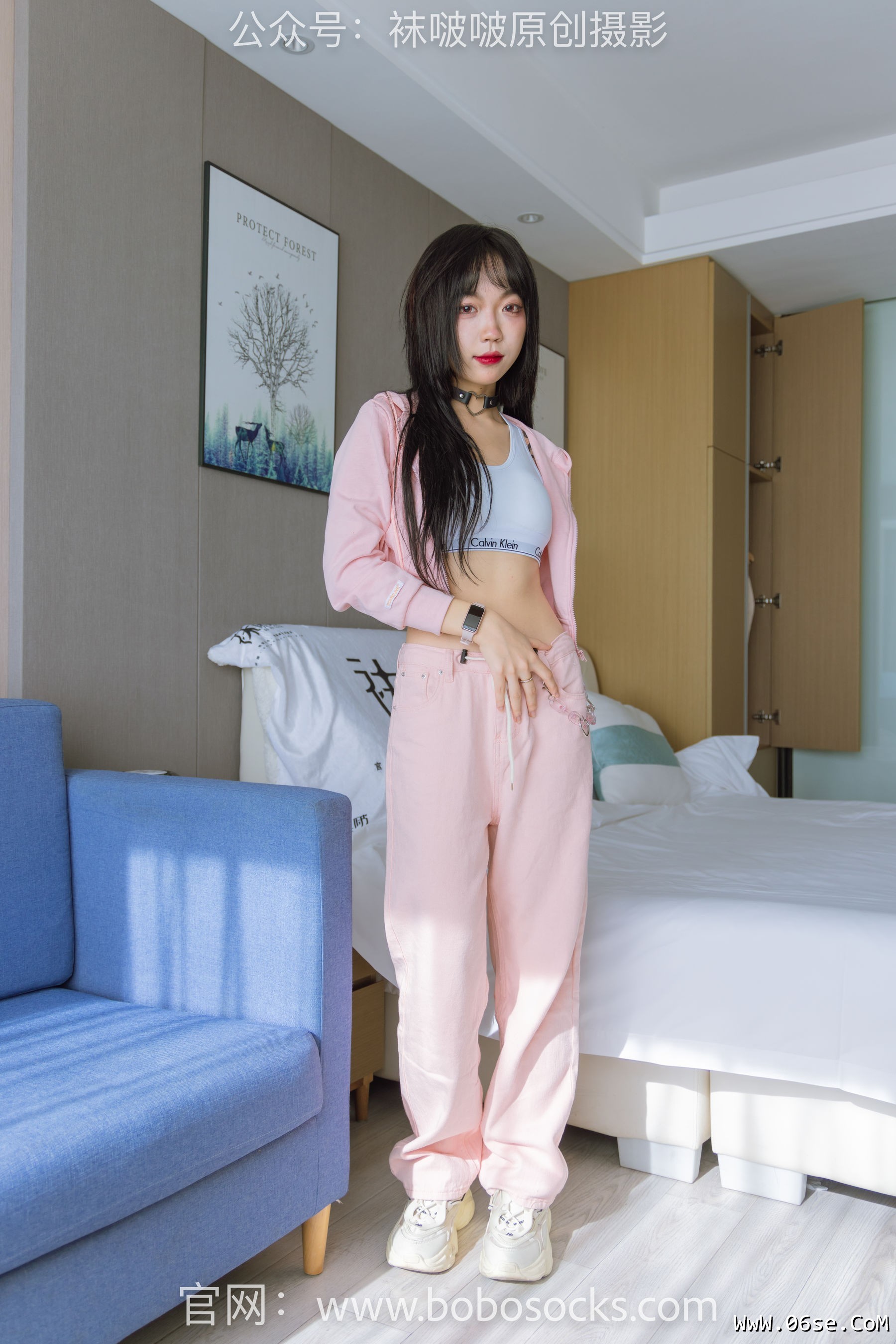 图片[2]-BoBoSocks袜啵啵 No.141 周周-运动鞋、白棉袜、裸足[140P]-六色网