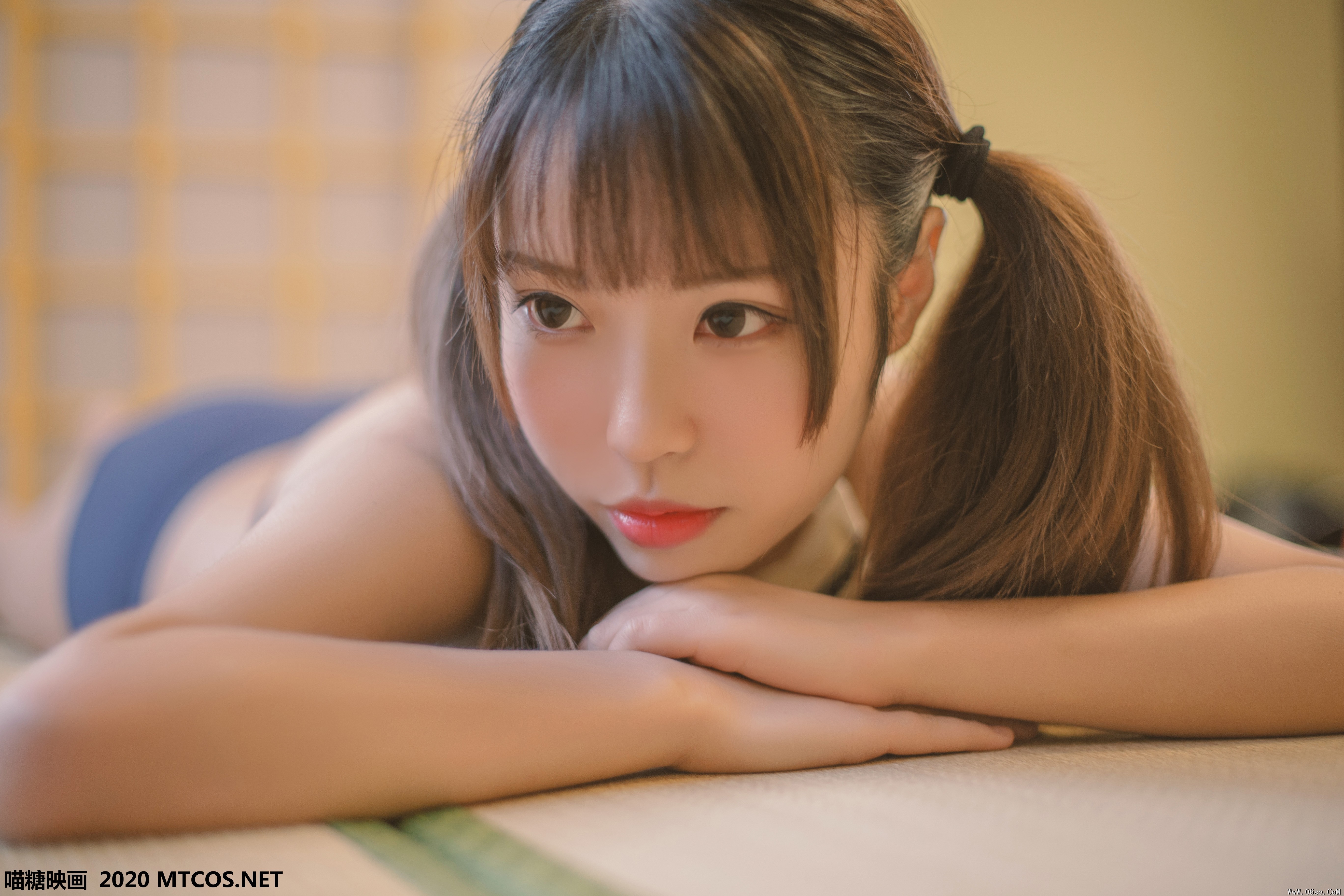 图片[7]-喵糖映画 VOL.153 蓝白泳装[22P／181M]-六色网