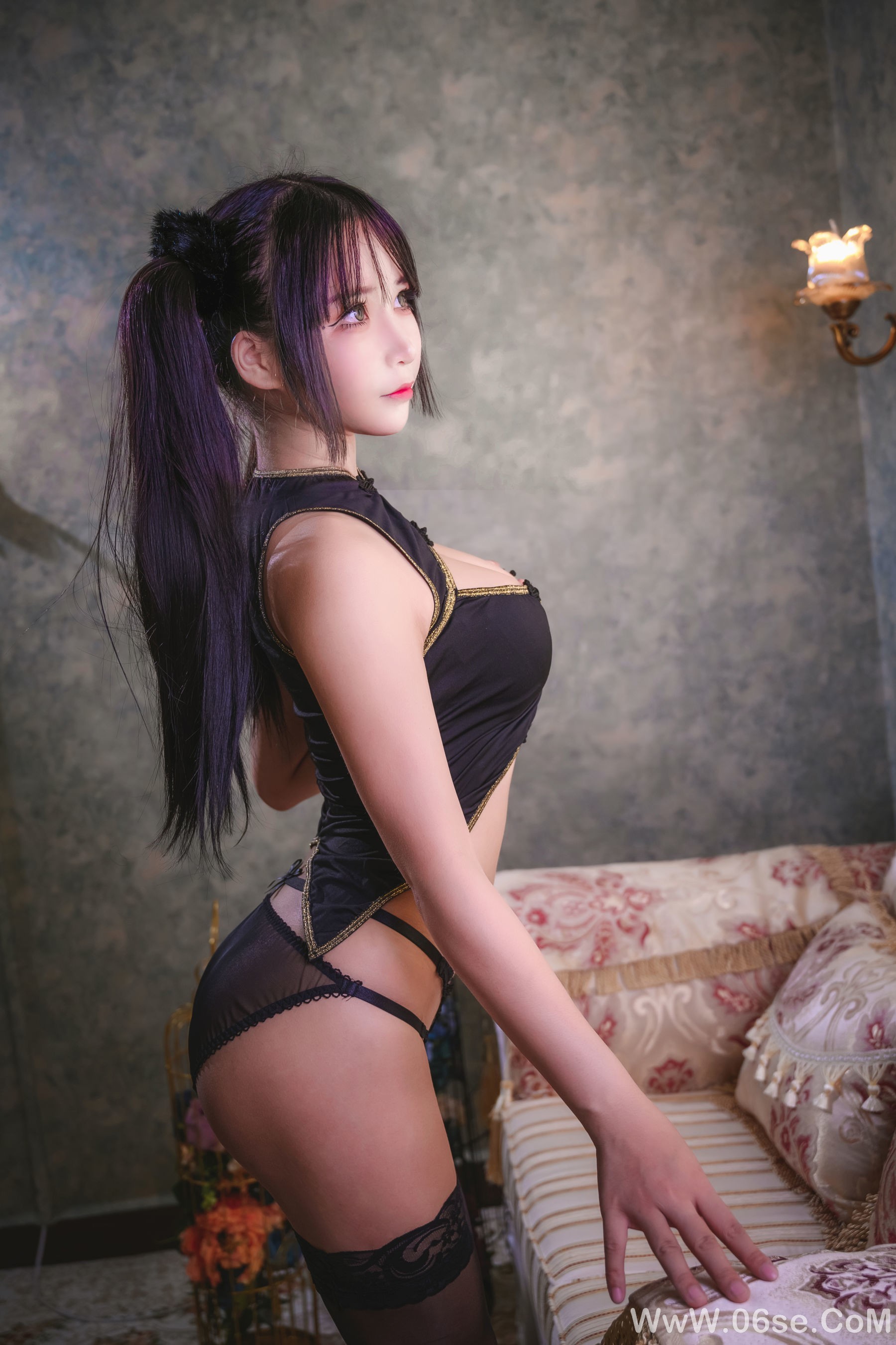 图片[3]-二次元妹子抱走莫子aa 双马尾 性感与清纯[35P]-六色网