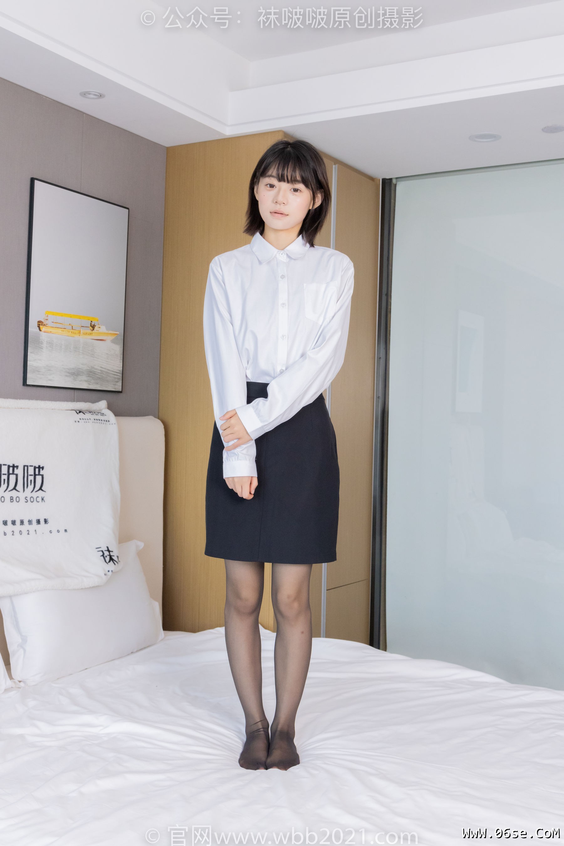 图片[125]-BoBoSocks袜啵啵 No.436 糯米 -OL制服、两双平底鞋、薄黑丝、厚肉丝[150P]-六色网