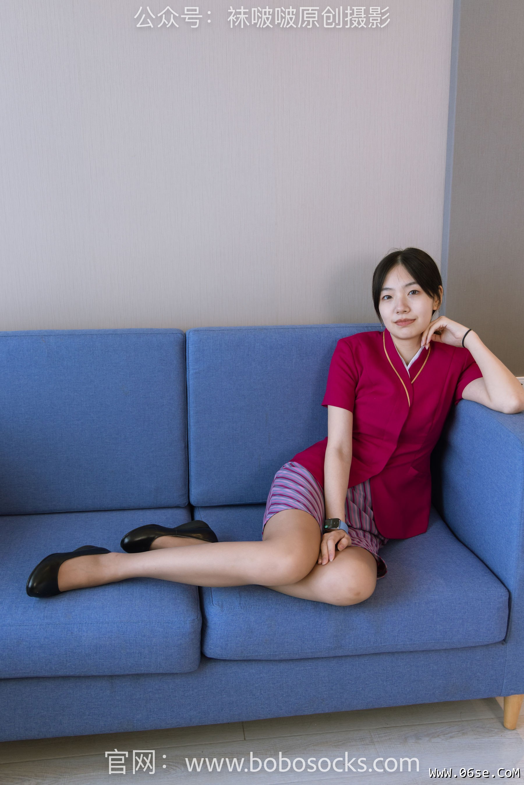 图片[62]-BoBoSocks袜啵啵 No.159 小甜豆-平底鞋、咖啡丝、空姐制服[138P]-六色网