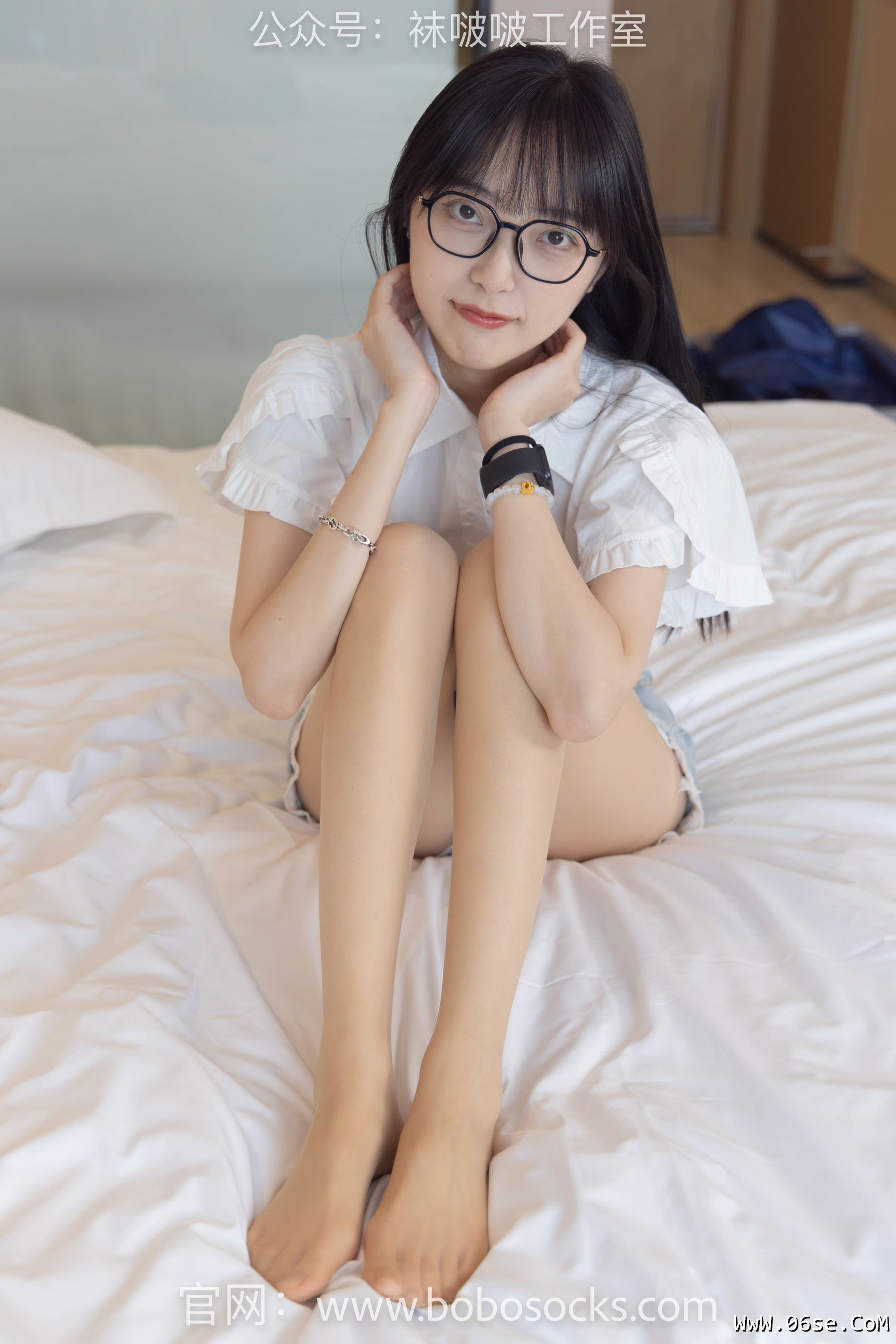 图片[113]-BoBoSocks袜啵啵 No.097 稚予-板鞋、玻璃丝短袜、肉丝[140P]-六色网