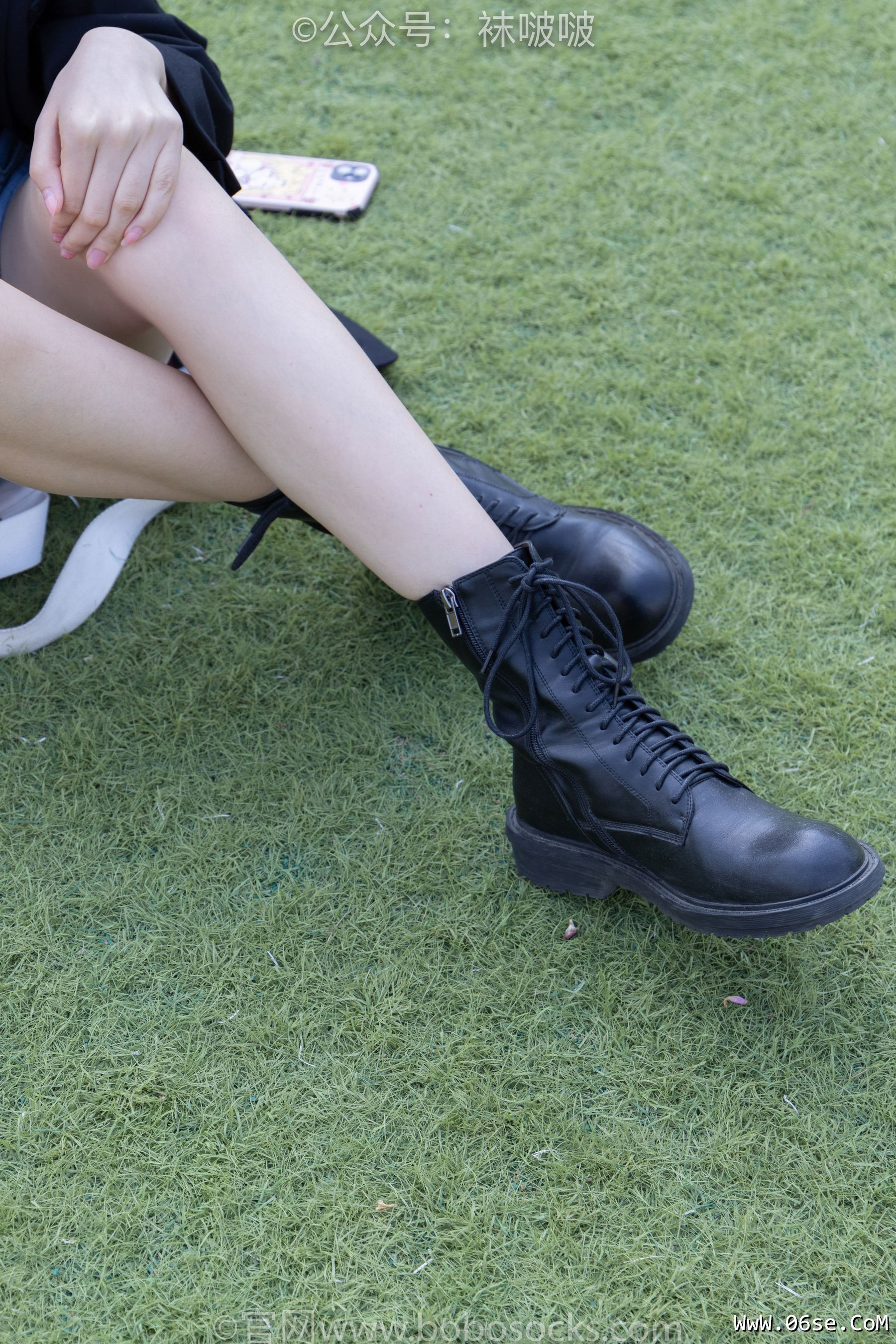 图片[25]-BoBoSocks袜啵啵 No.010 小甜豆-马丁靴、白色短棉袜、裸足[117P]-六色网