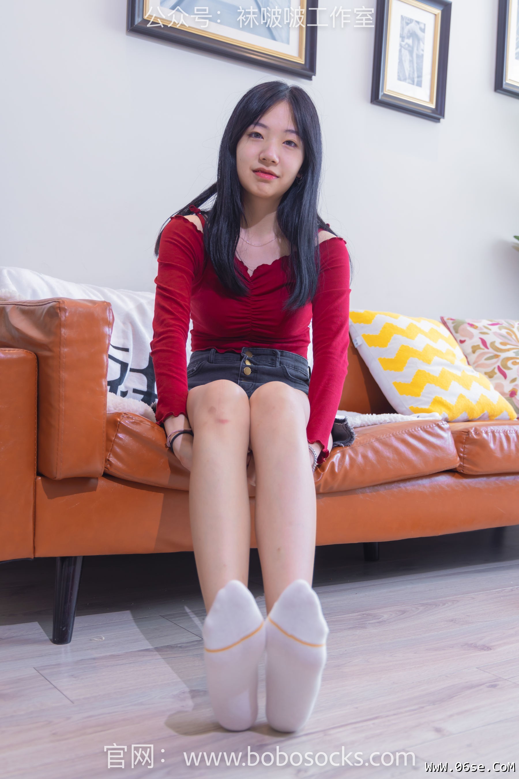 图片[4]-BoBoSocks袜啵啵 No.120 小甜豆-高跟长靴、白棉袜、裸足[170P]-六色网