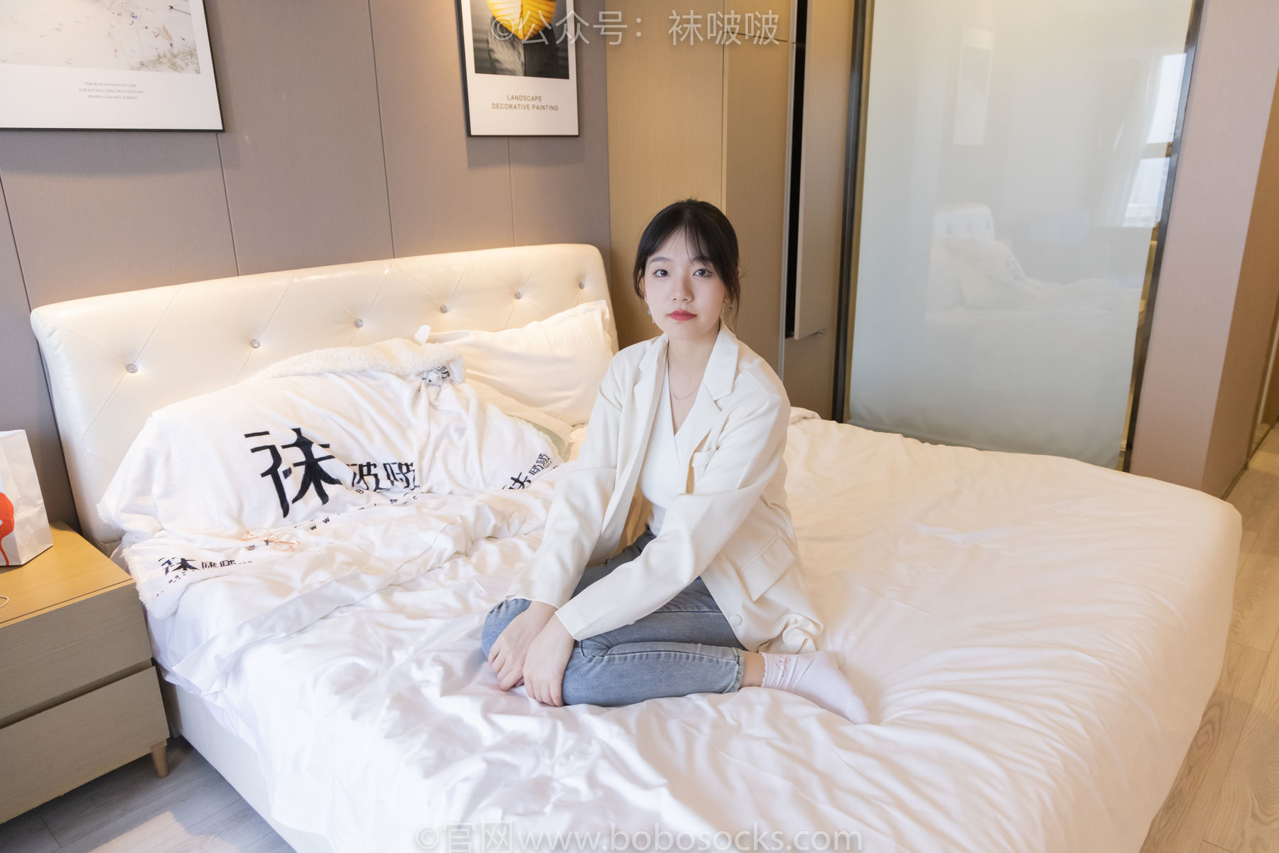 图片[127]-BoBoSocks袜啵啵 No.050 小甜豆-高跟长靴、白棉袜[175P]-六色网