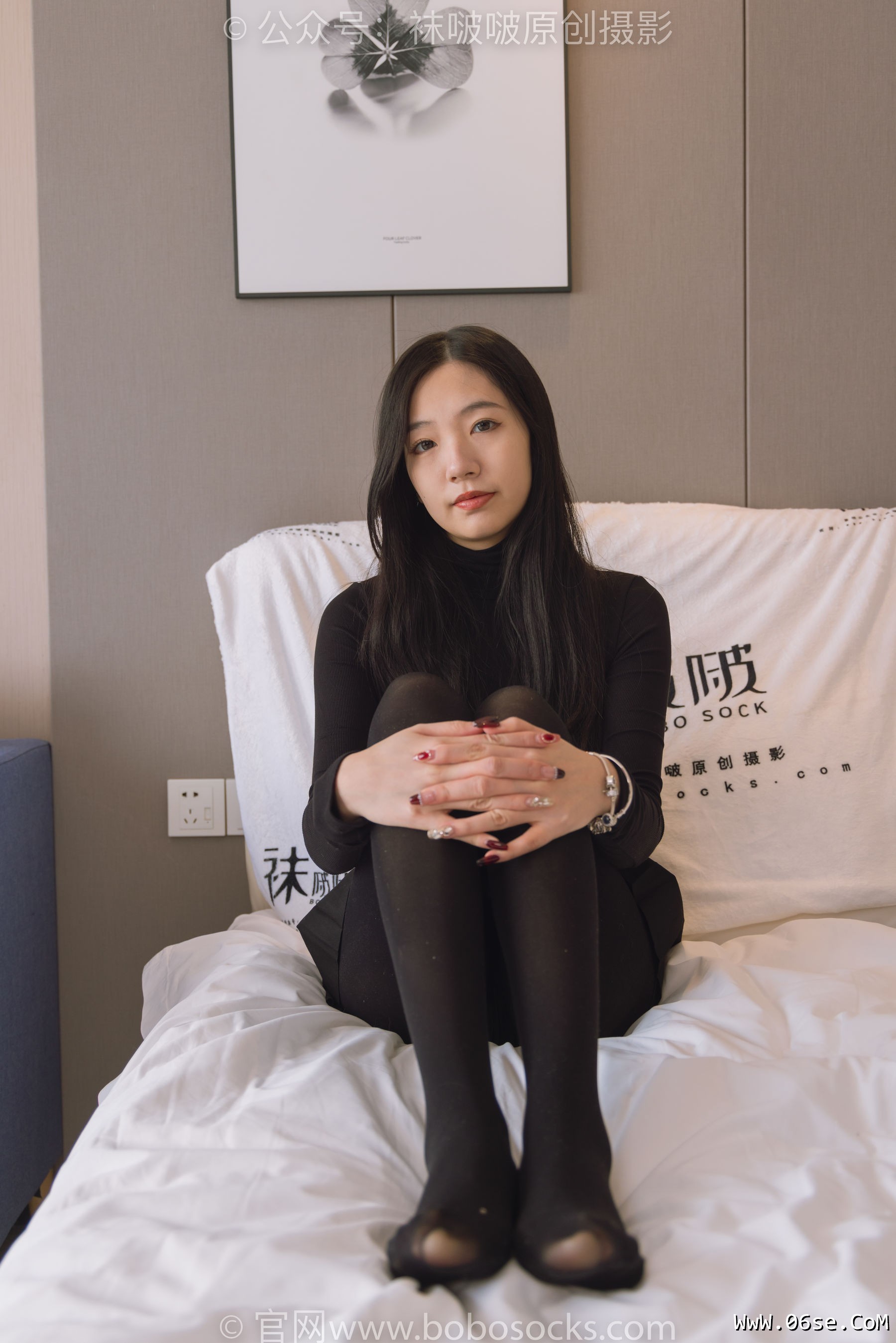 图片[123]-BoBoSocks袜啵啵 No.184 小甜豆-黑皮鞋、厚黑丝[140P]-六色网