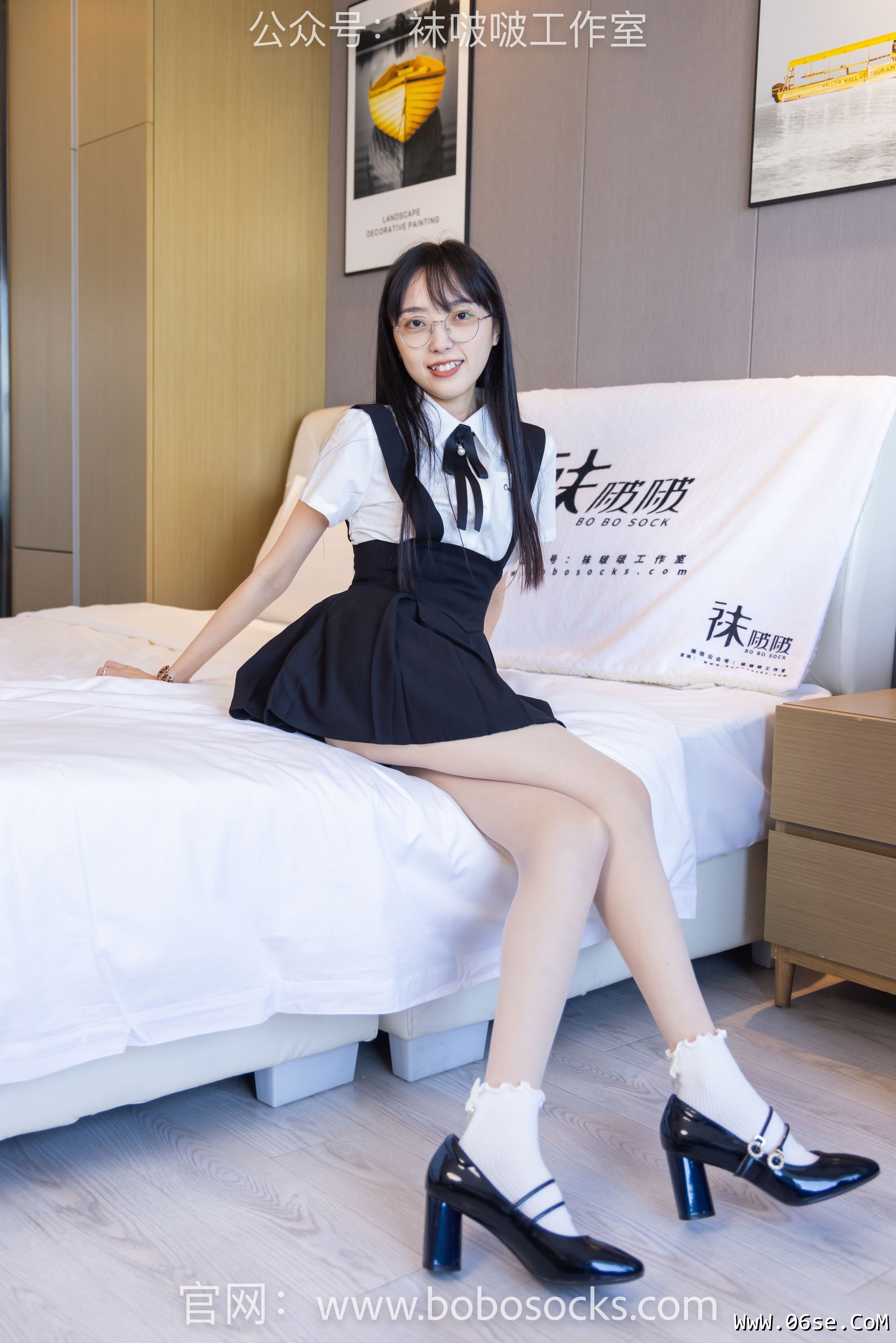 图片[24]-BoBoSocks袜啵啵 No.121 稚予-高跟鞋、白棉袜、肉丝[140P]-六色网
